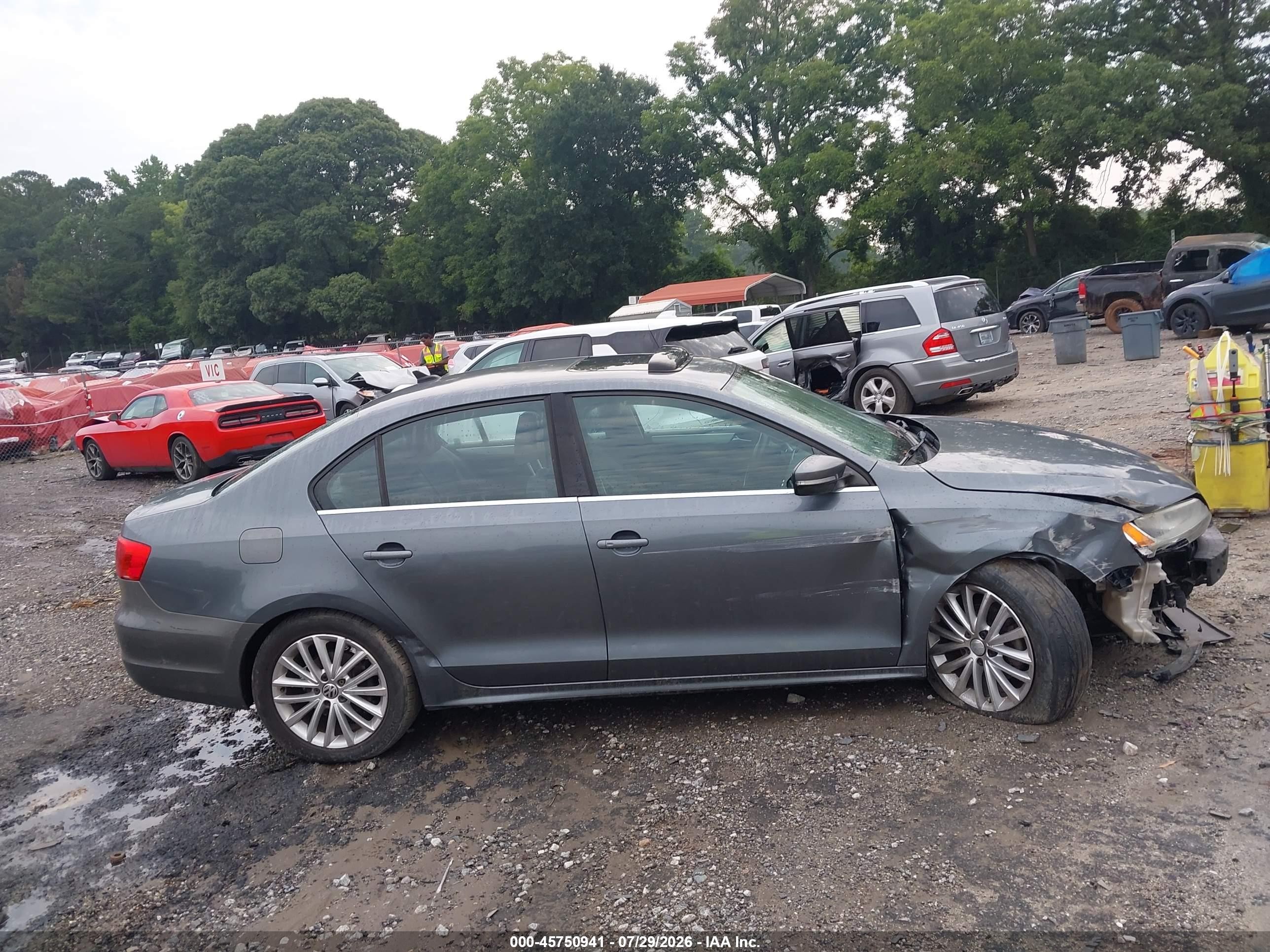 2011 Volkswagen Jetta 2.5l Sel Gray vin: 3VWLX7AJ6BM036412