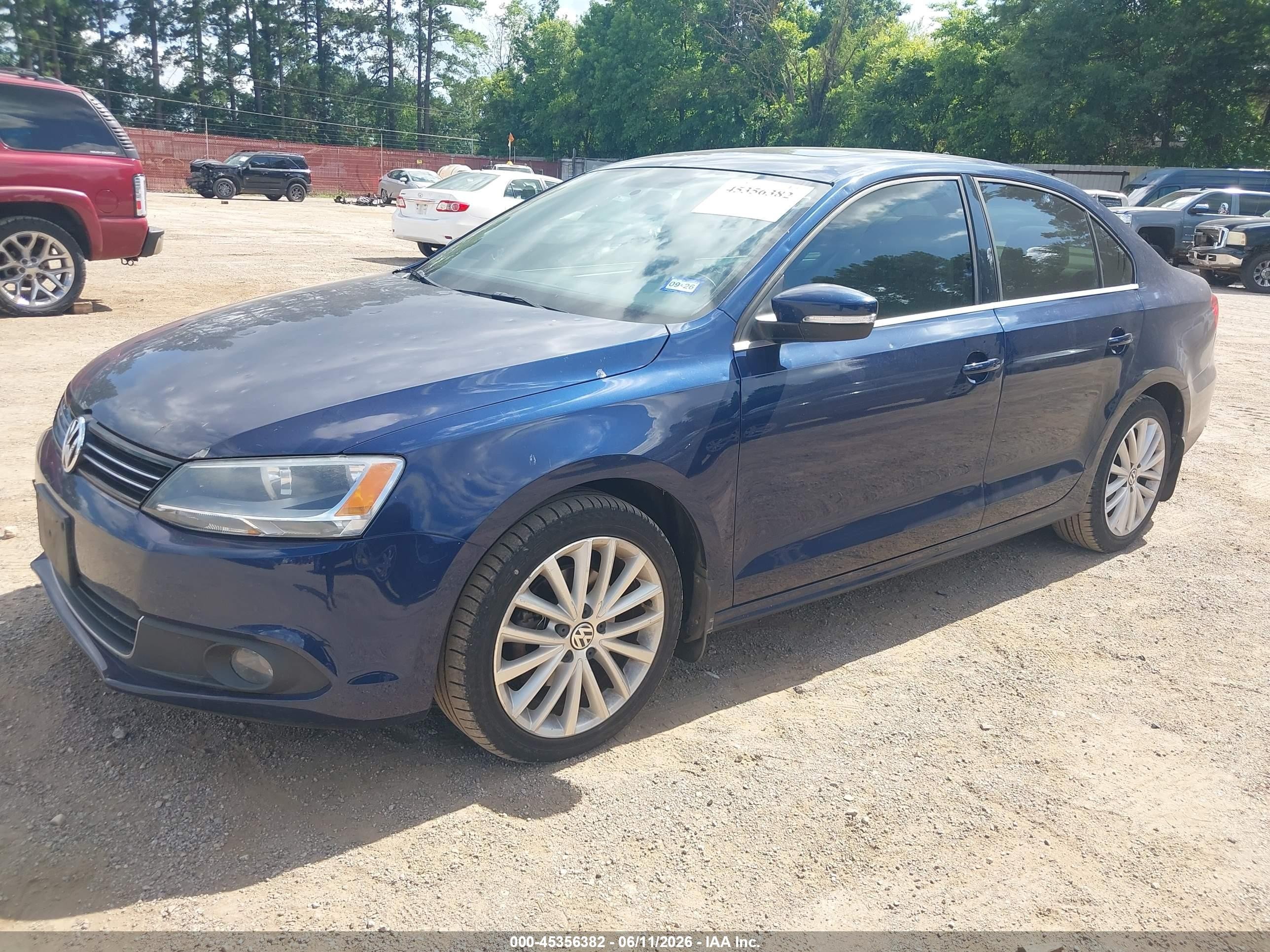 2012 Volkswagen Jetta 2.5l Sel Blue vin: 3VWLX7AJ6CM424323