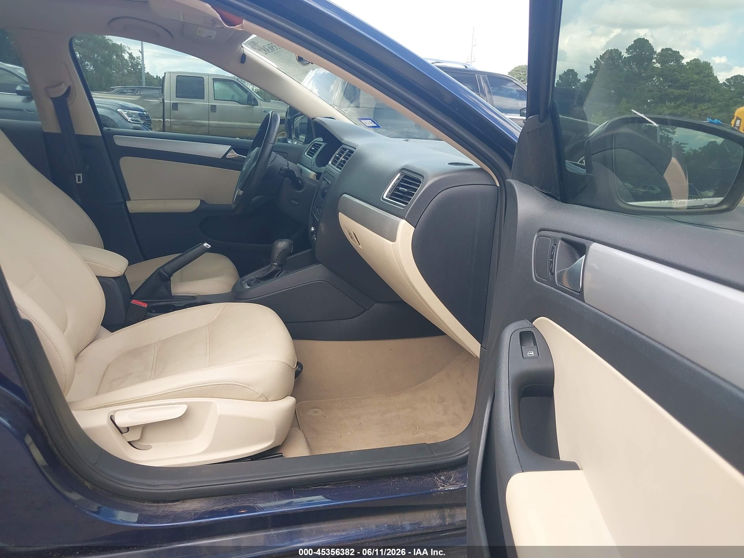 2012 Volkswagen Jetta 2.5l Sel Blue vin: 3VWLX7AJ6CM424323