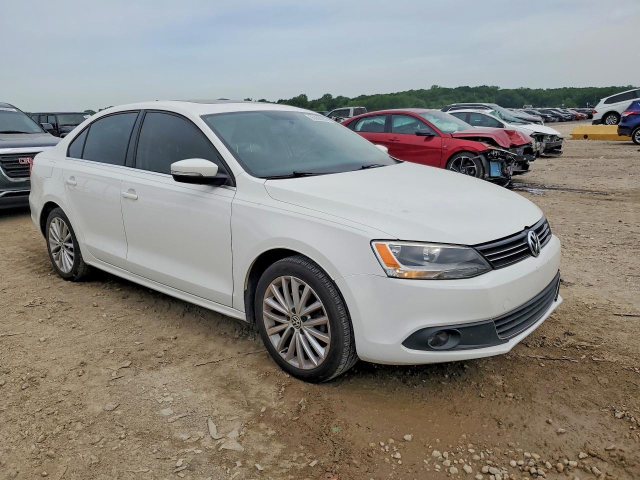 2013 Volkswagen Jetta Sel White vin: 3VWLX7AJ6DM365579