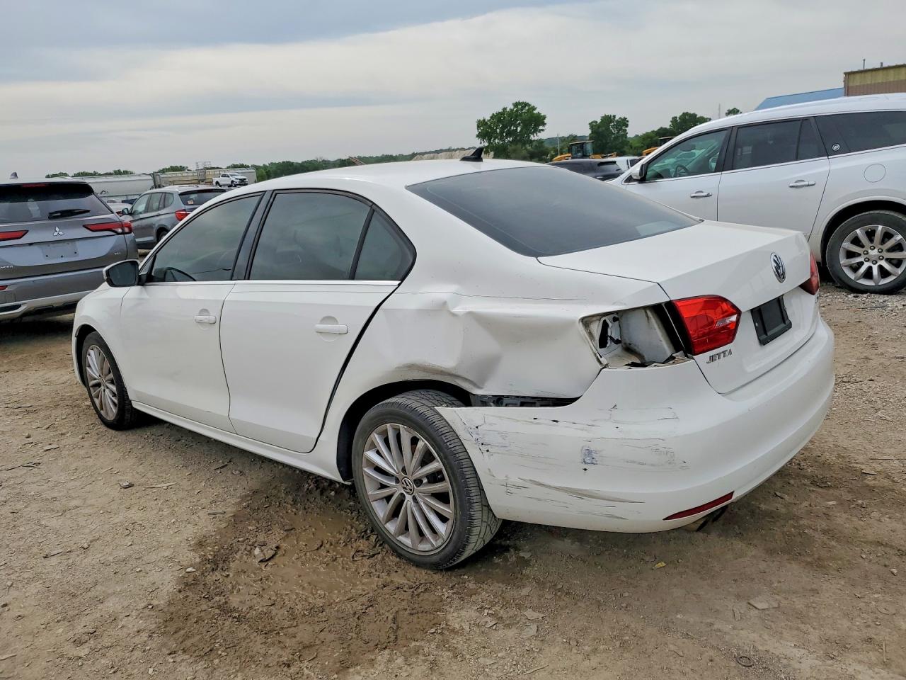 2013 Volkswagen Jetta Sel White vin: 3VWLX7AJ6DM365579