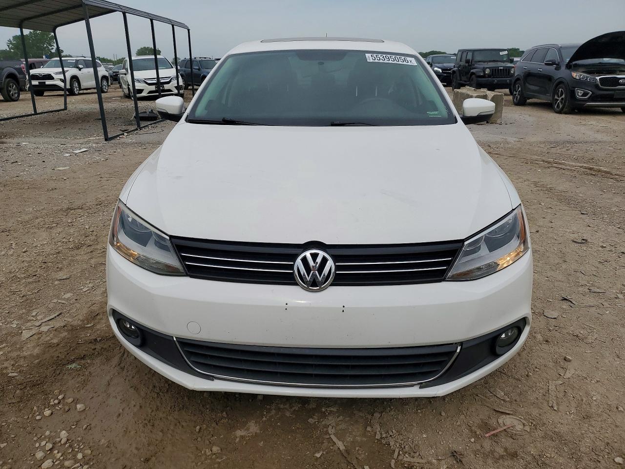 2013 Volkswagen Jetta Sel White vin: 3VWLX7AJ6DM365579