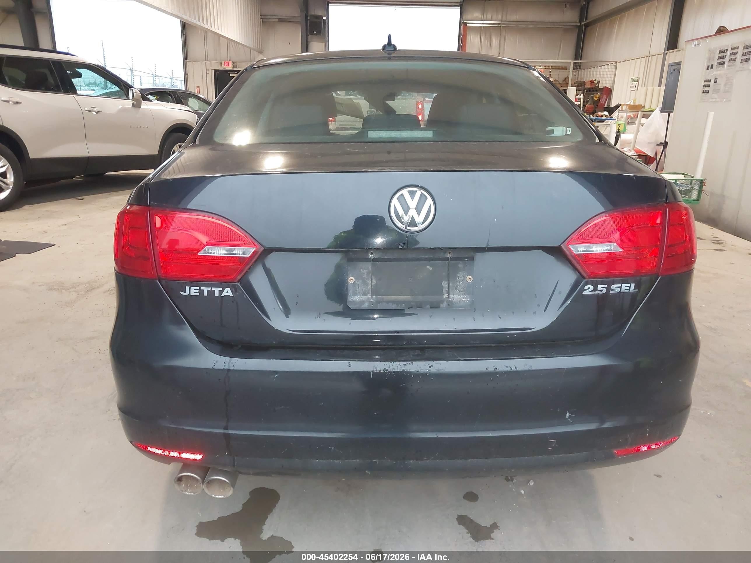 2011 Volkswagen Jetta 2.5l Sel Black vin: 3VWLX7AJ7BM349727