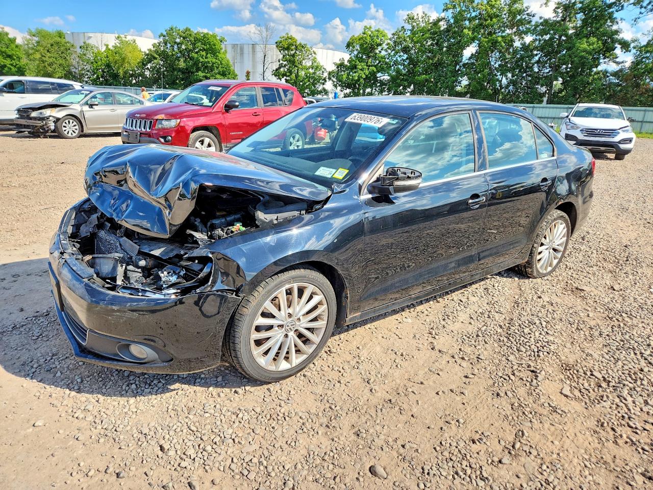 2013 Volkswagen Jetta Sel Black vin: 3VWLX7AJ7DM389731
