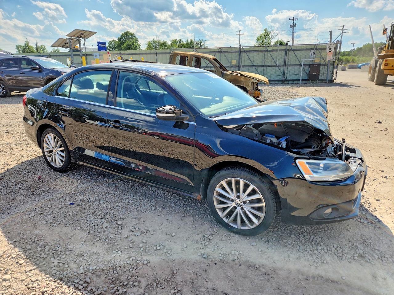 2013 Volkswagen Jetta Sel Black vin: 3VWLX7AJ7DM389731