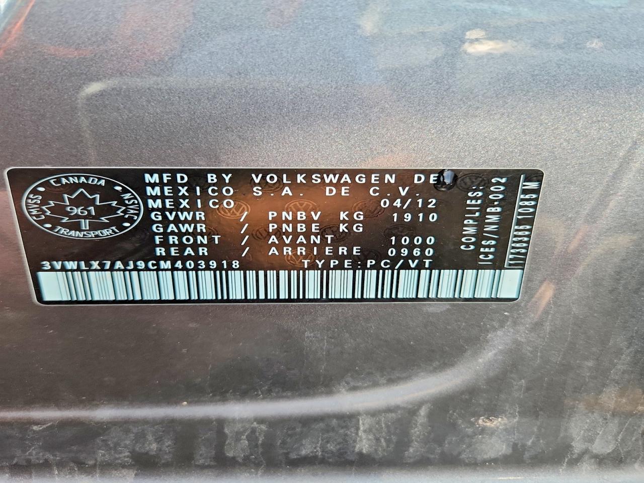 2012 Volkswagen Jetta Sel Gray vin: 3VWLX7AJ9CM403918