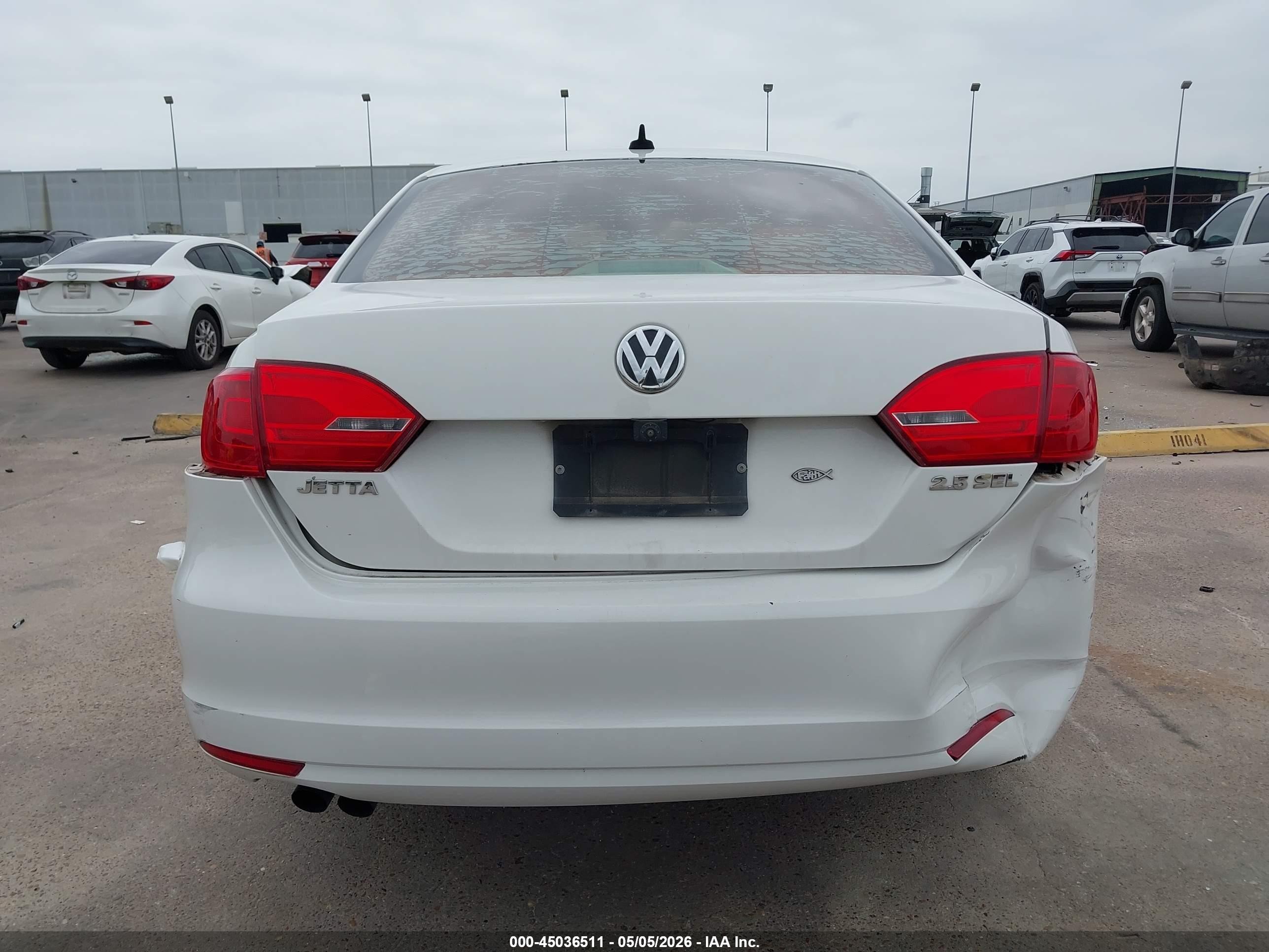 2013 Volkswagen Jetta 2.5l Sel White vin: 3VWLX7AJ9DM375376