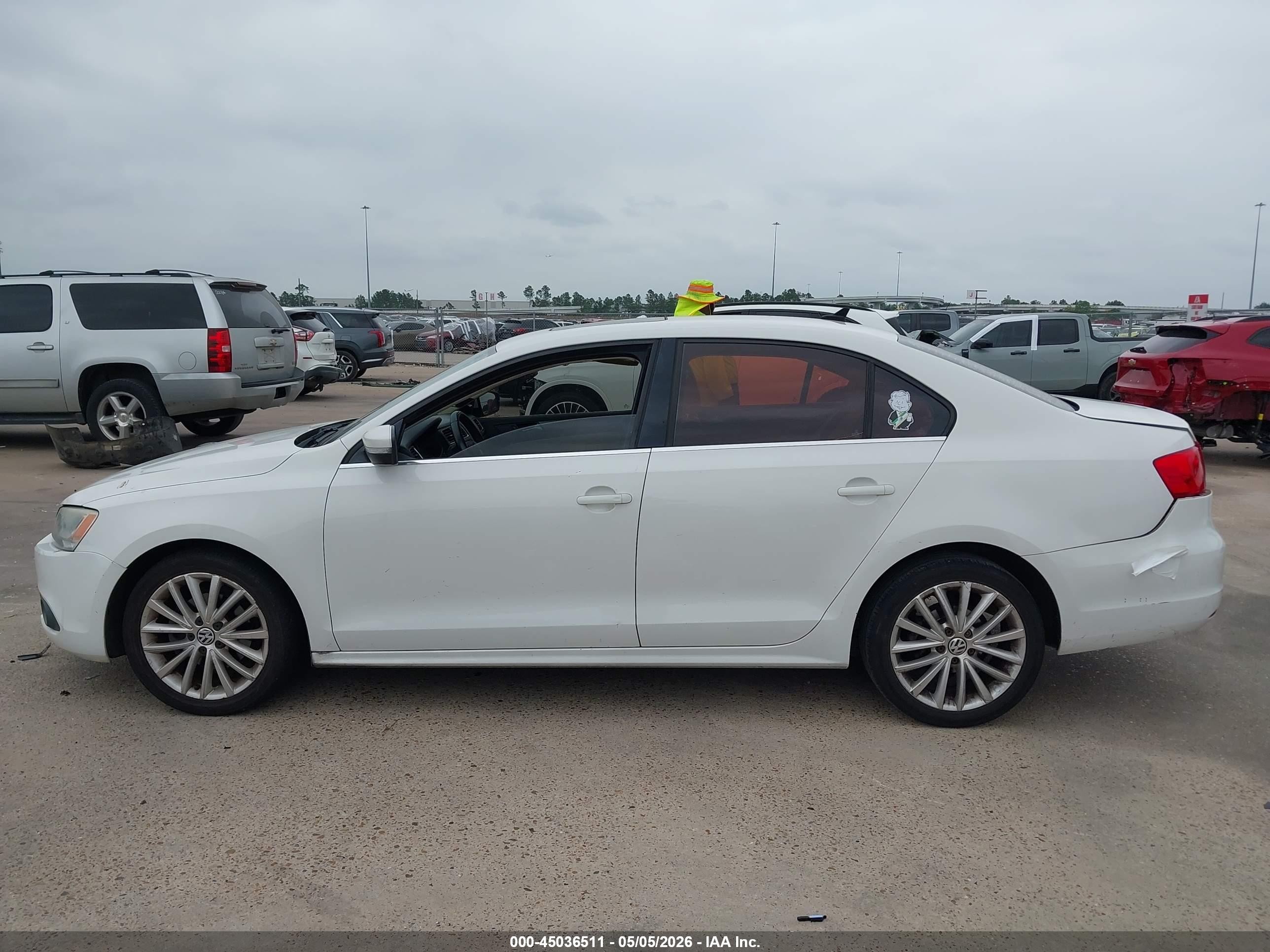 2013 Volkswagen Jetta 2.5l Sel White vin: 3VWLX7AJ9DM375376