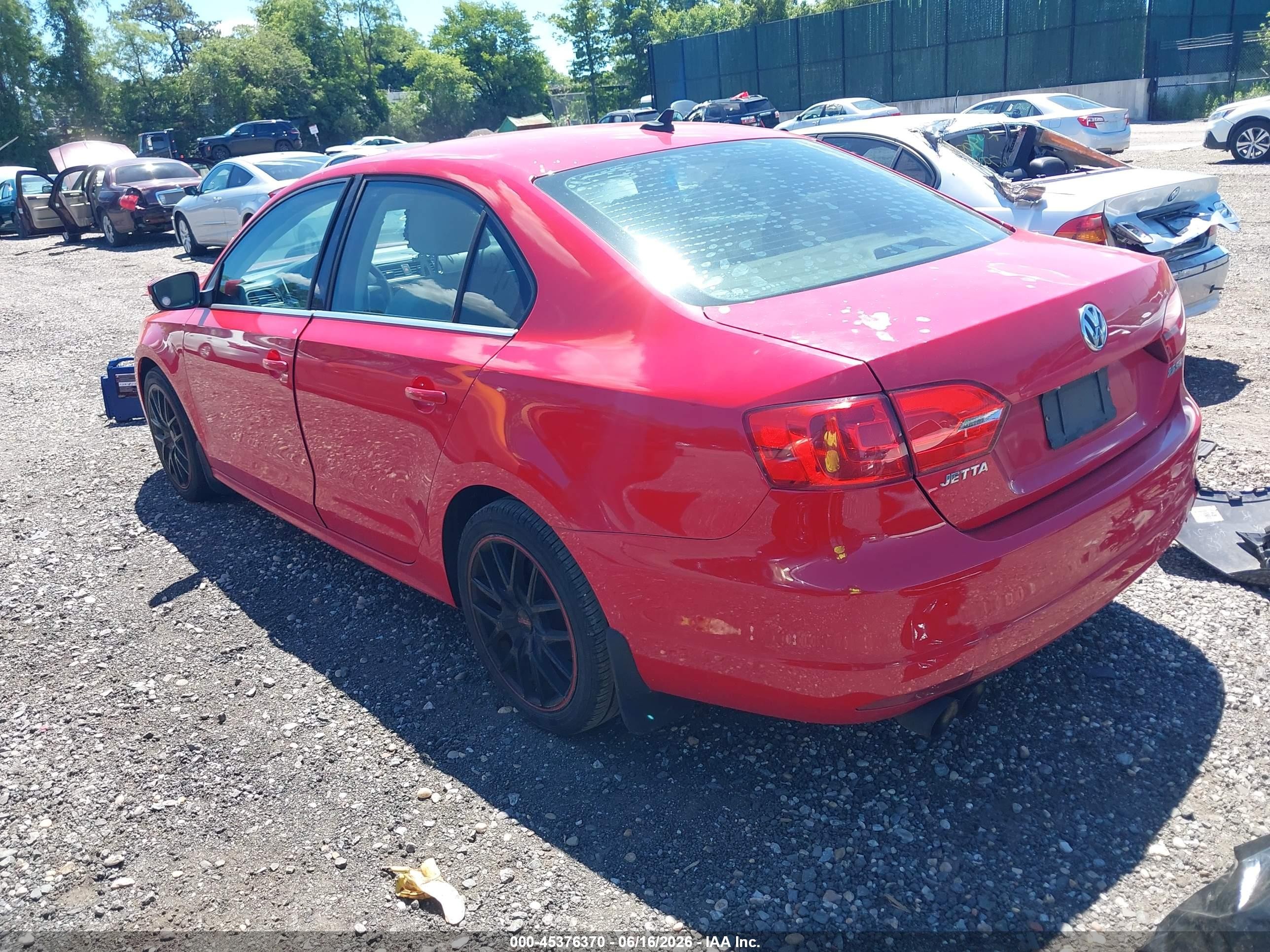 2011 Volkswagen Jetta 2.5l Sel Red vin: 3VWLZ7AJ2BM353789