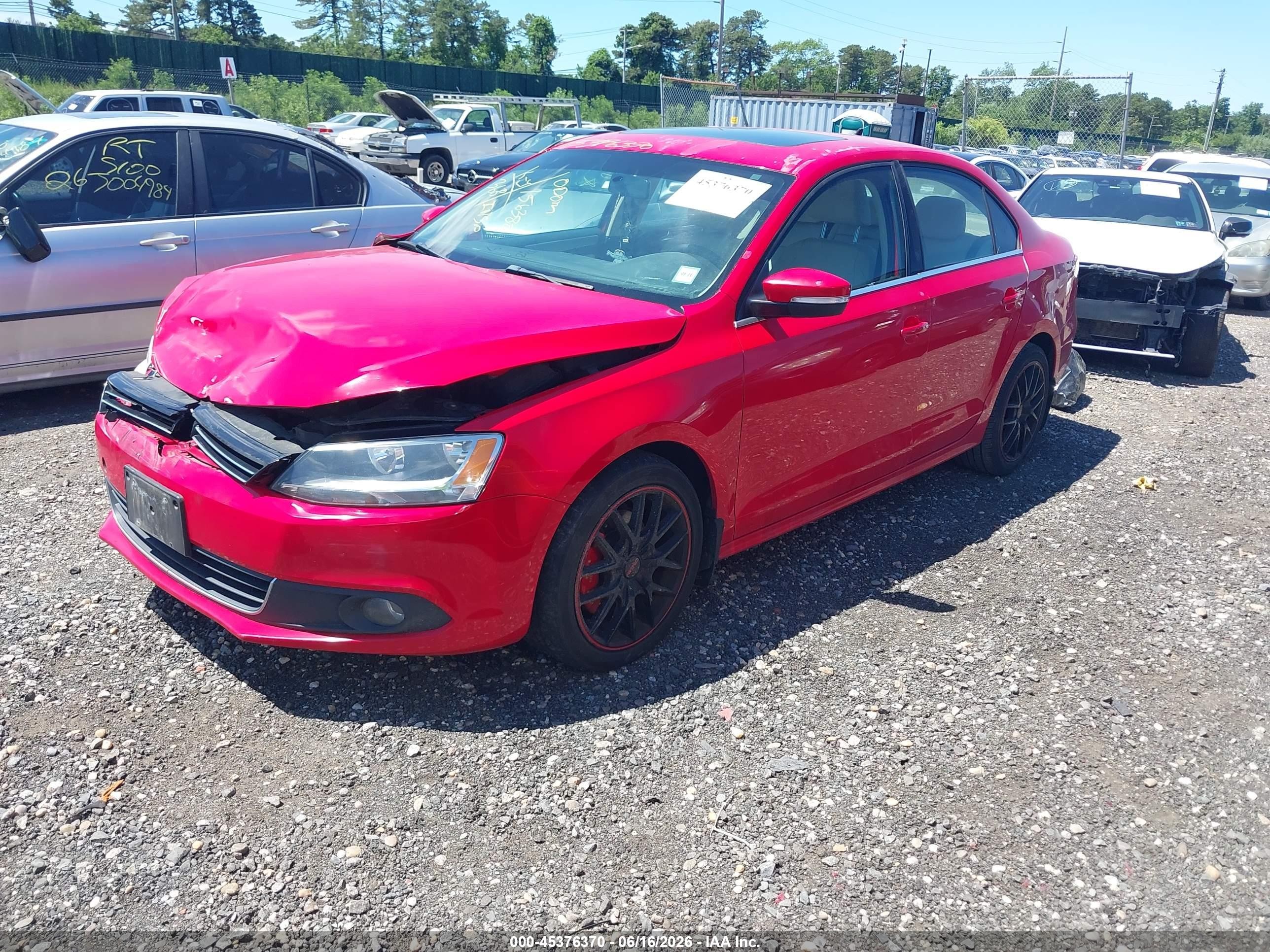 2011 Volkswagen Jetta 2.5l Sel Red vin: 3VWLZ7AJ2BM353789