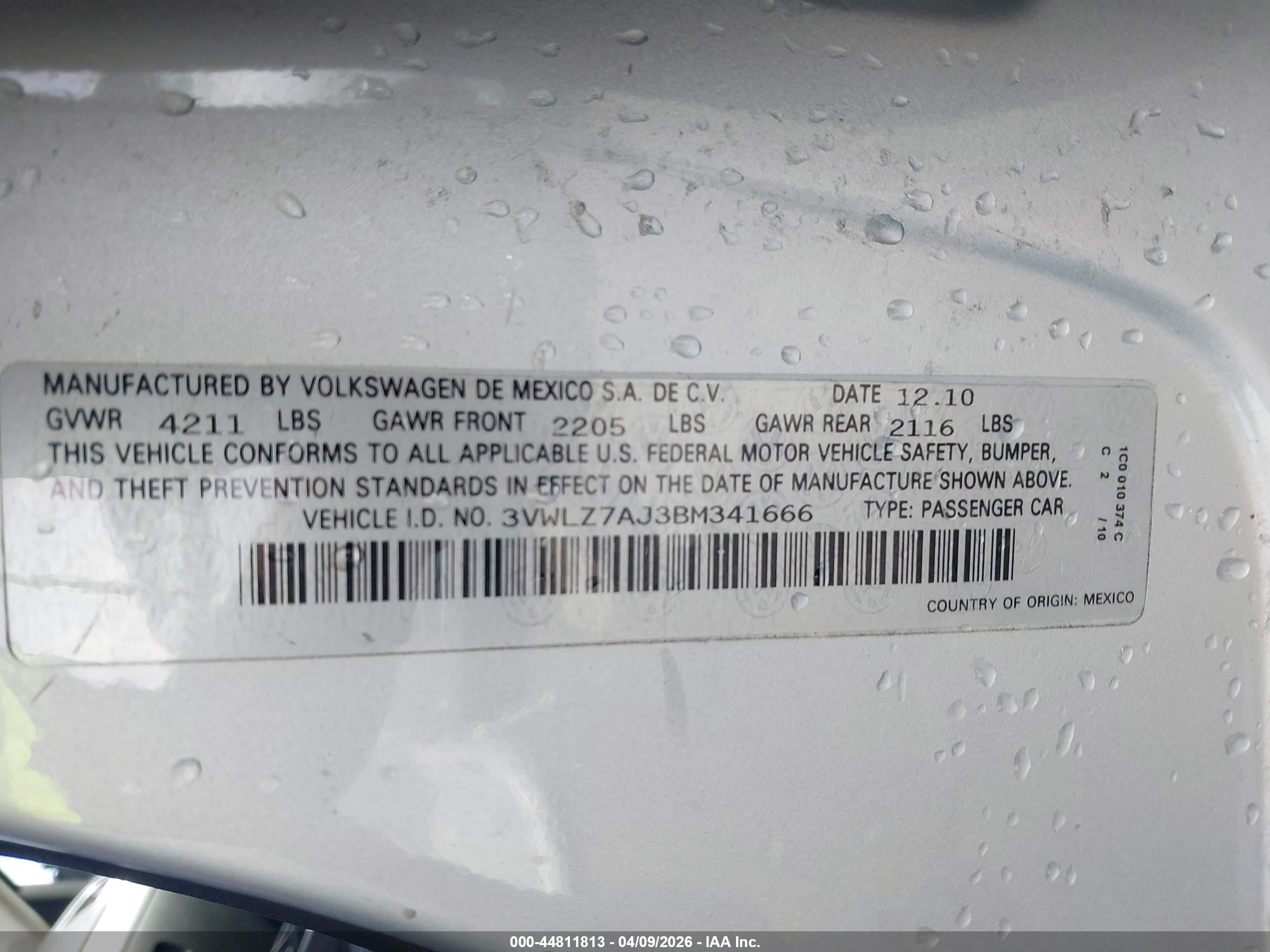2011 Volkswagen Jetta 2.5l Sel Серебряный vin: 3VWLZ7AJ3BM341666