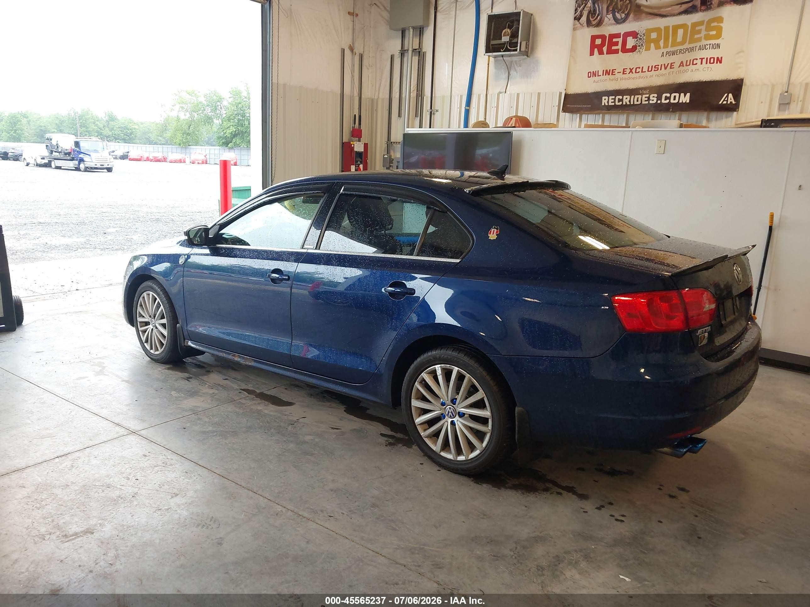 2011 Volkswagen Jetta 2.5l Sel Blue vin: 3VWLZ7AJ4BM111909