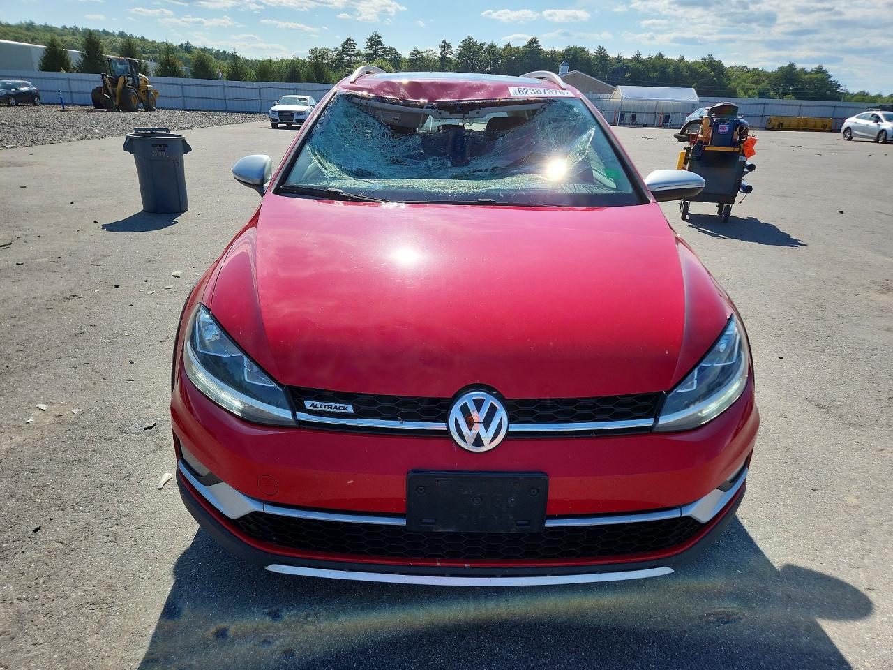 2019 Volkswagen Golf Alltrack S Red vin: 3VWM17AU9KM523099