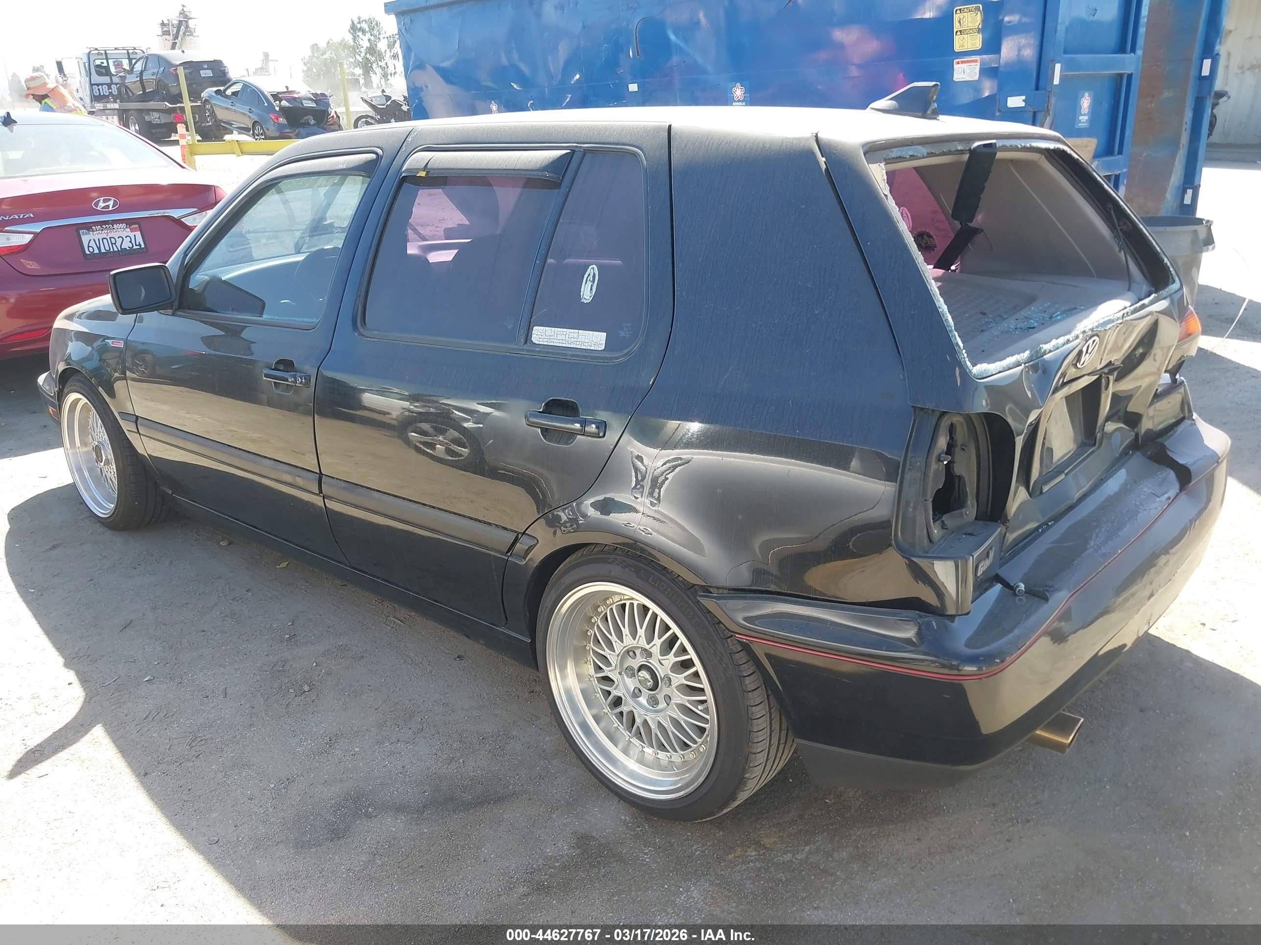 1997 Volkswagen Golf Jazz Black vin: 3VWMB81H2VM120124