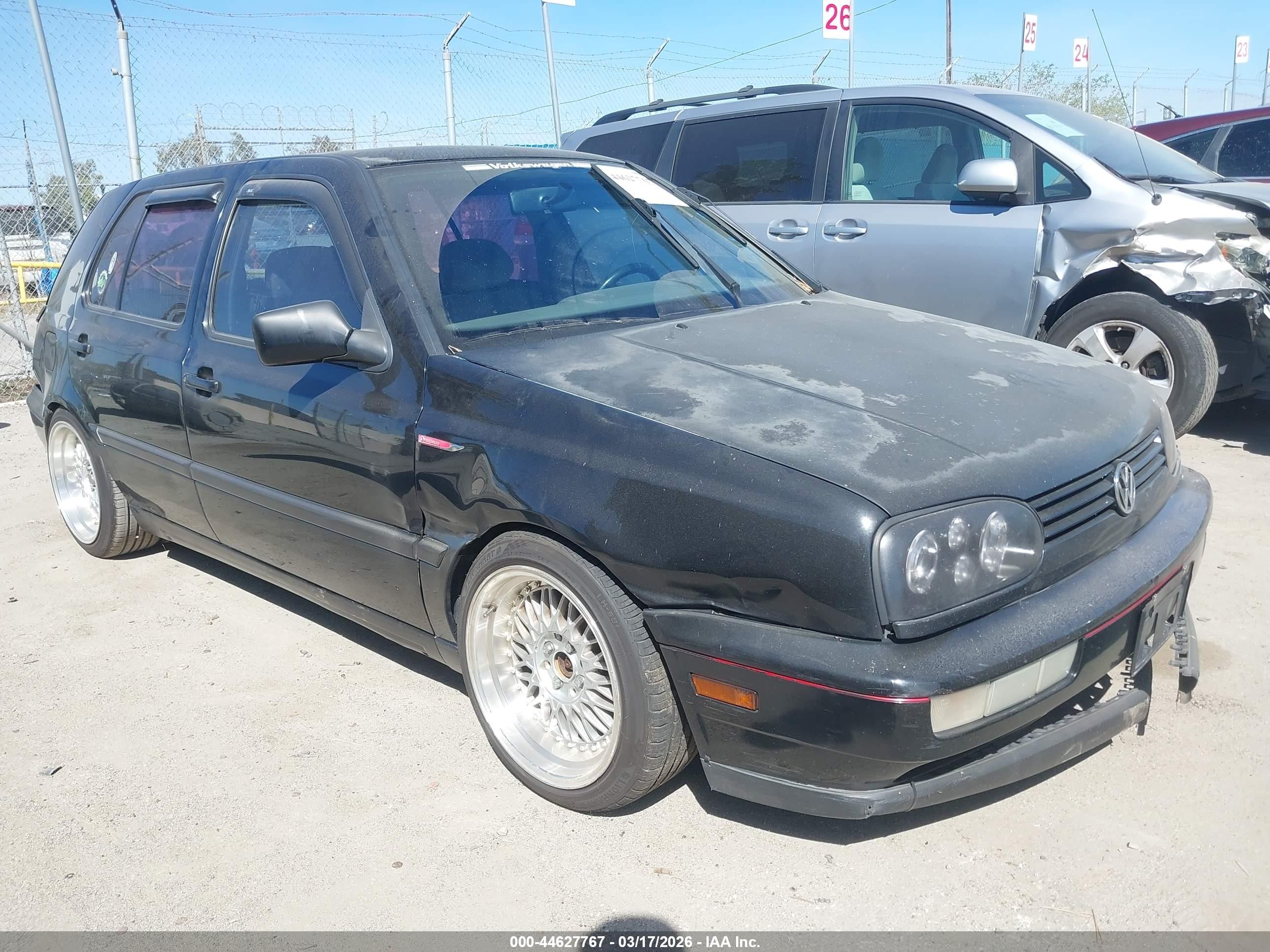 1997 Volkswagen Golf Jazz Black vin: 3VWMB81H2VM120124