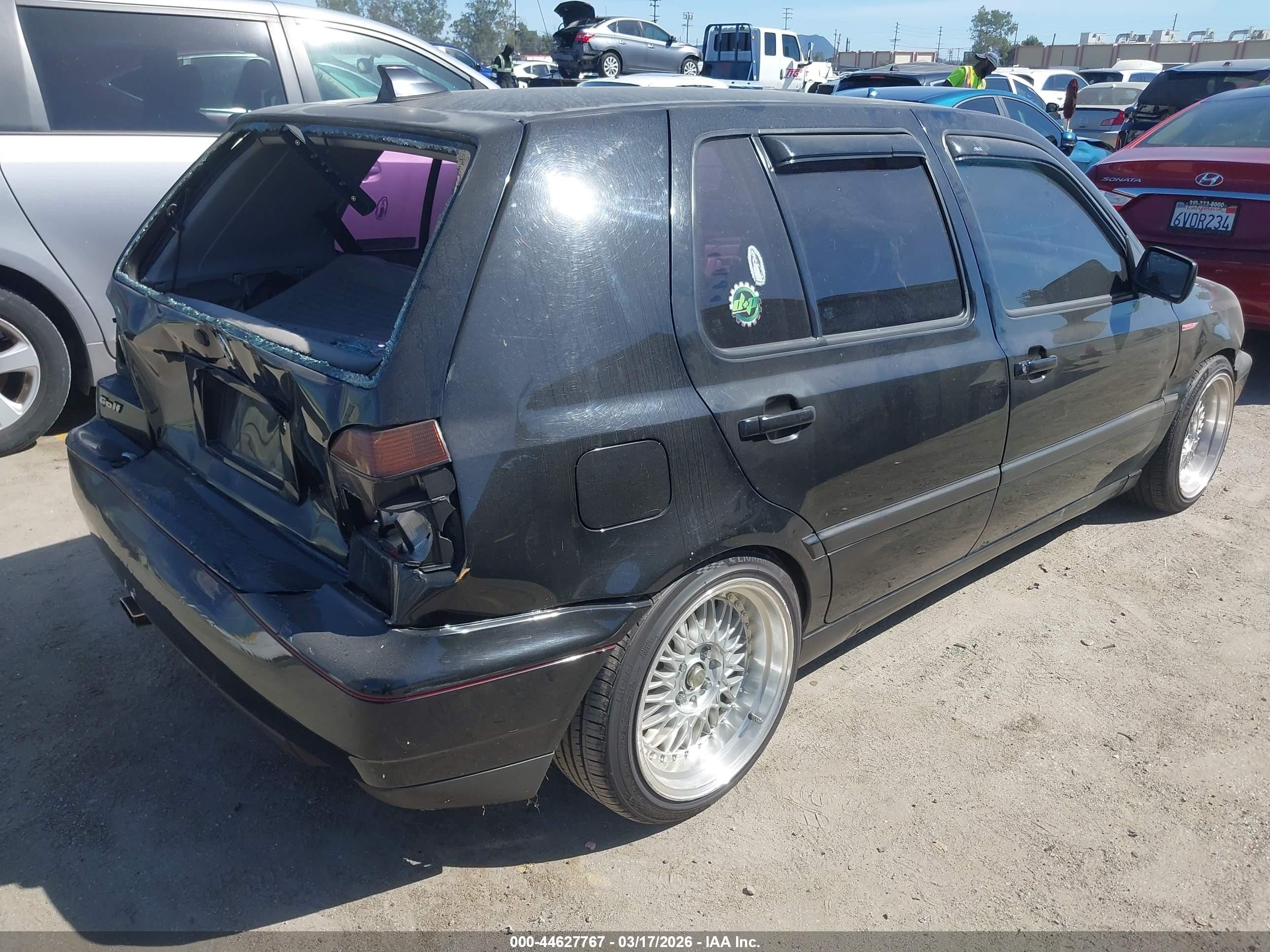 1997 Volkswagen Golf Jazz Black vin: 3VWMB81H2VM120124