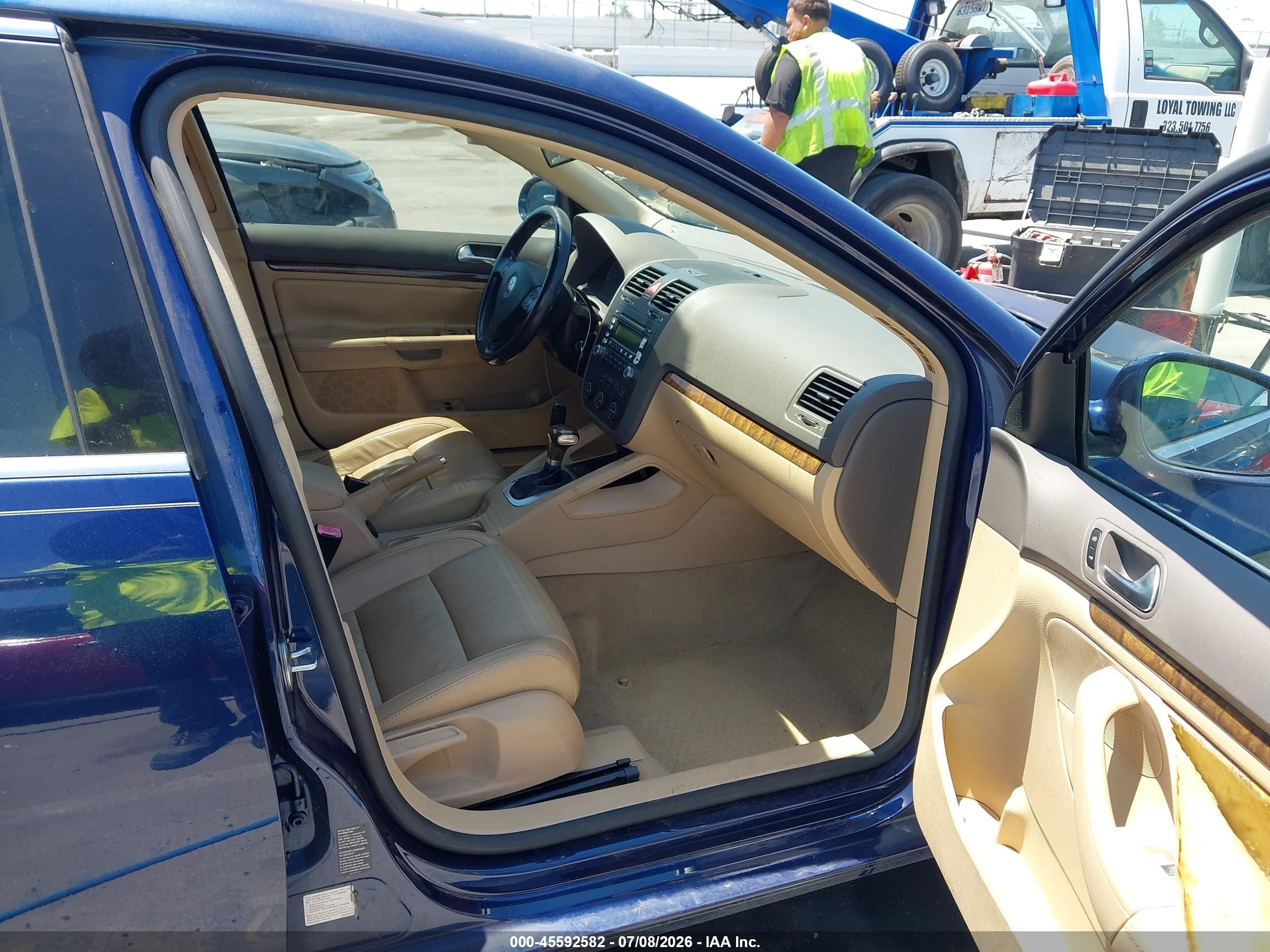 2006 Volkswagen Jetta 2.0t Blue vin: 3VWMJ81K66M765424