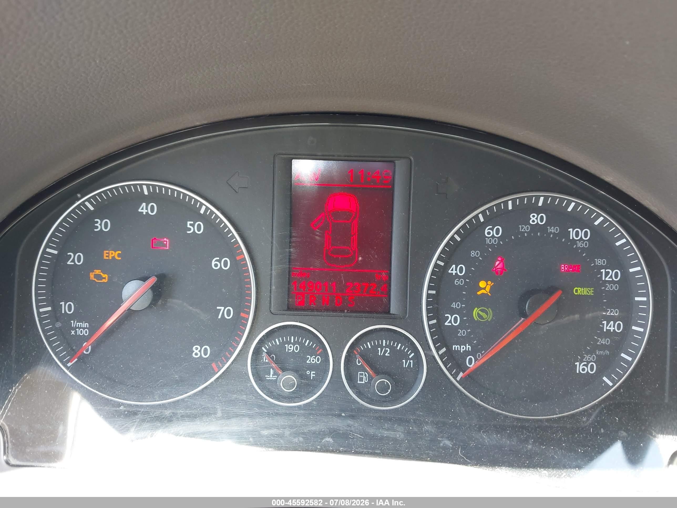 2006 Volkswagen Jetta 2.0t Blue vin: 3VWMJ81K66M765424