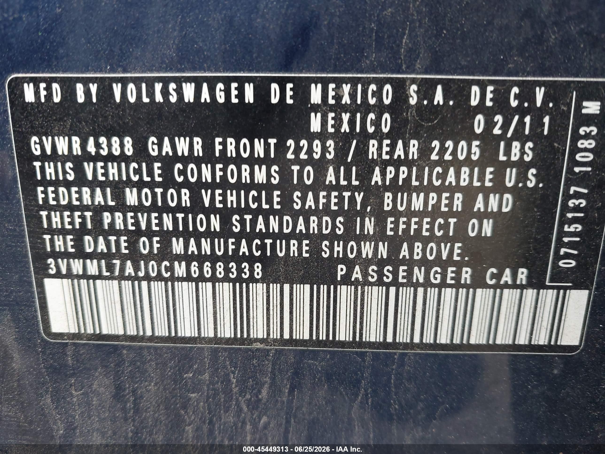 2012 Volkswagen Jetta Sportwagen 2.0l Tdi Black vin: 3VWML7AJ0CM668338