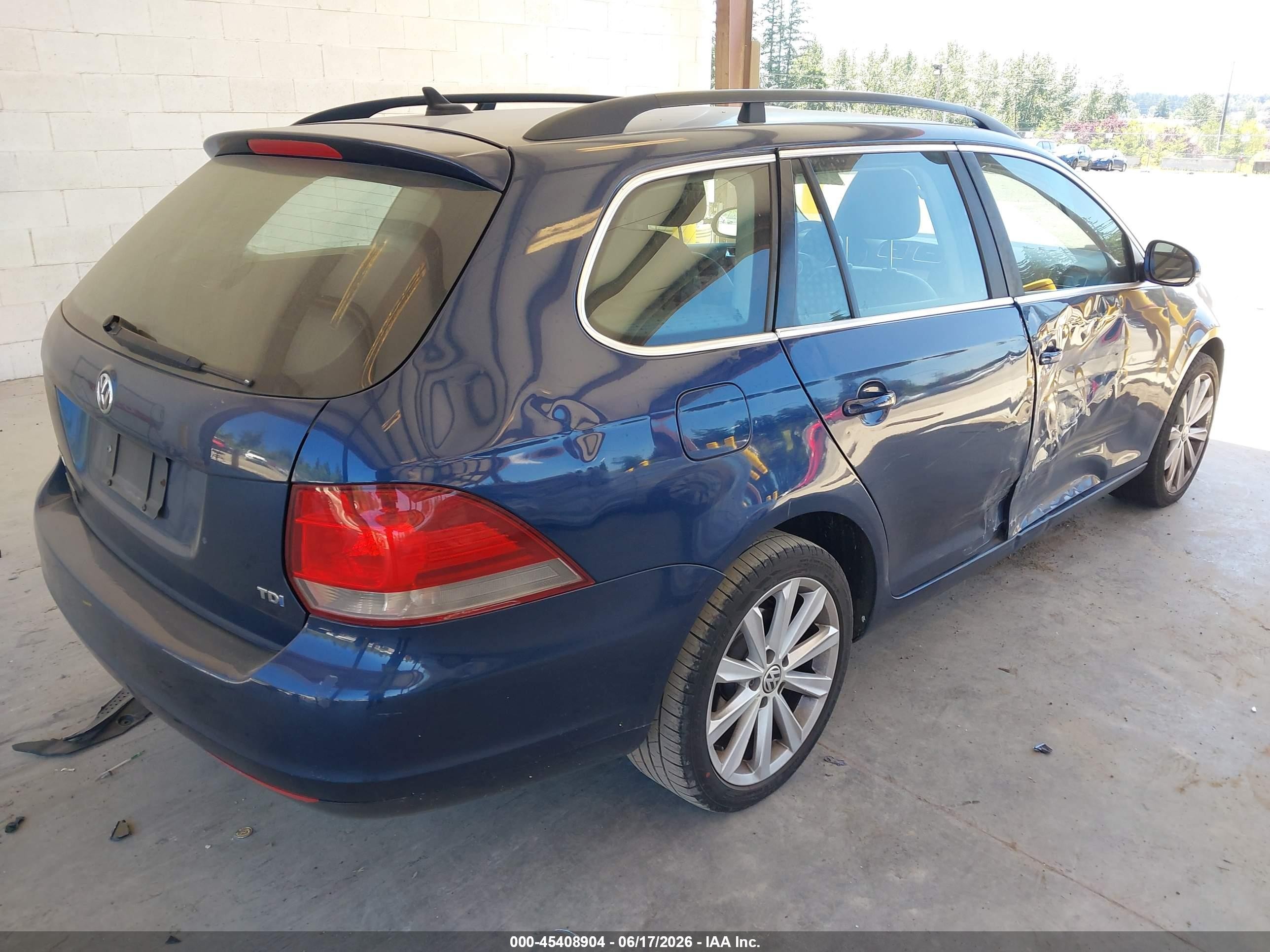 2013 Volkswagen Jetta Sportwagen 2.0l Tdi Blue vin: 3VWML7AJ0DM611560