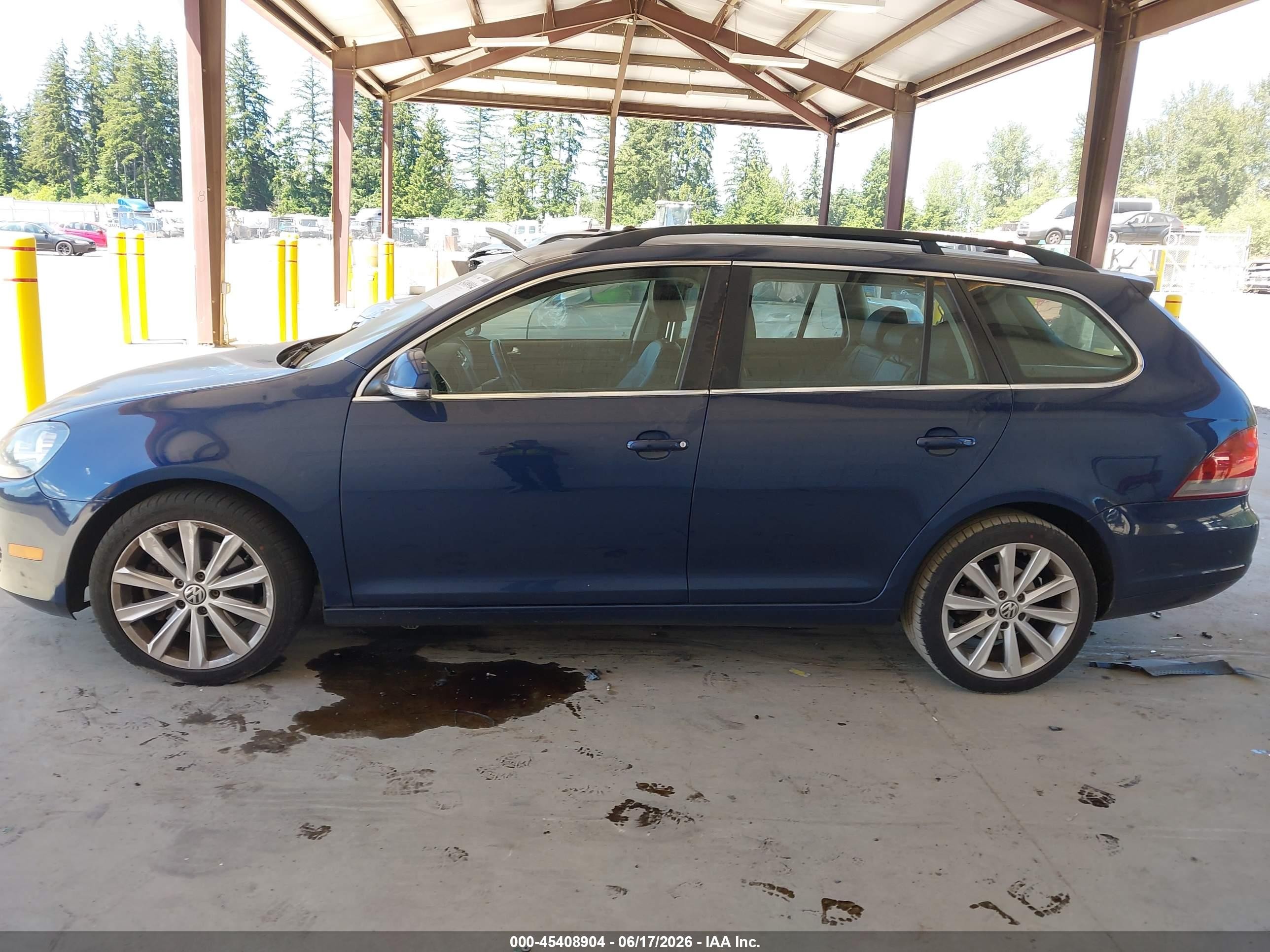 2013 Volkswagen Jetta Sportwagen 2.0l Tdi Blue vin: 3VWML7AJ0DM611560