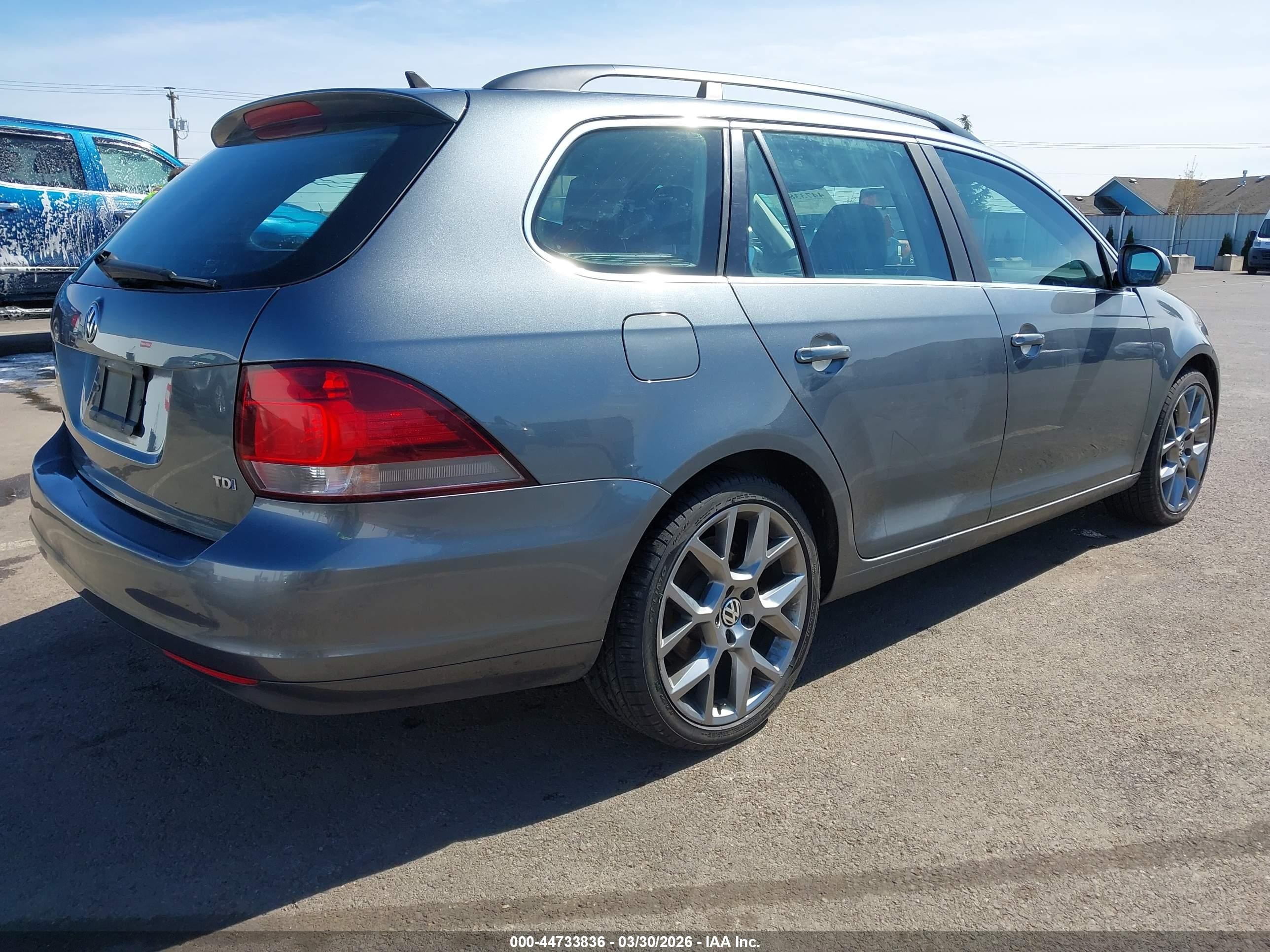2013 Volkswagen Jetta Sportwagen 2.0l Tdi Gray vin: 3VWML7AJ0DM617634