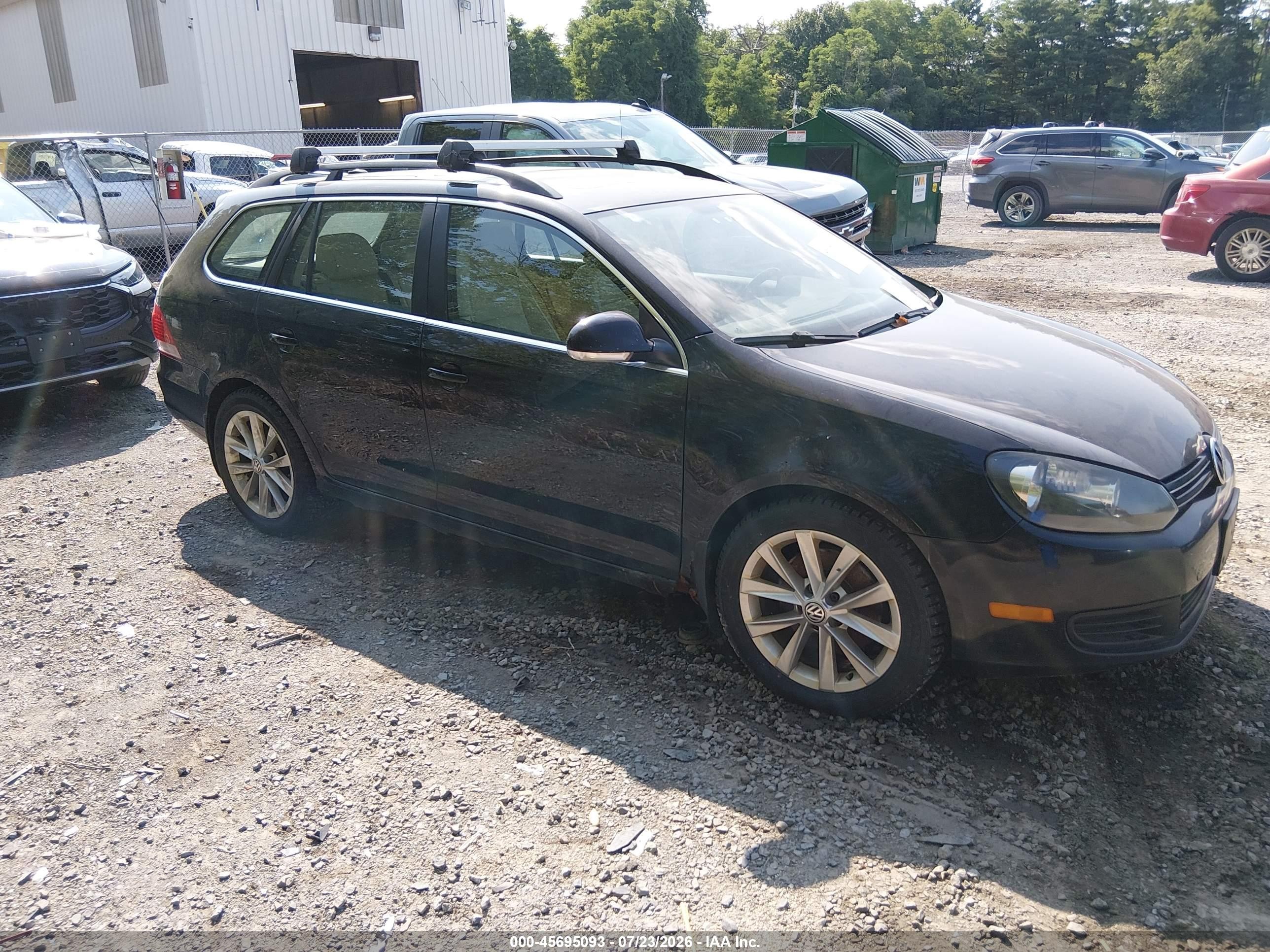 2011 Volkswagen Jetta Sportwagen 2.0l Tdi Black vin: 3VWML7AJ1BM610883