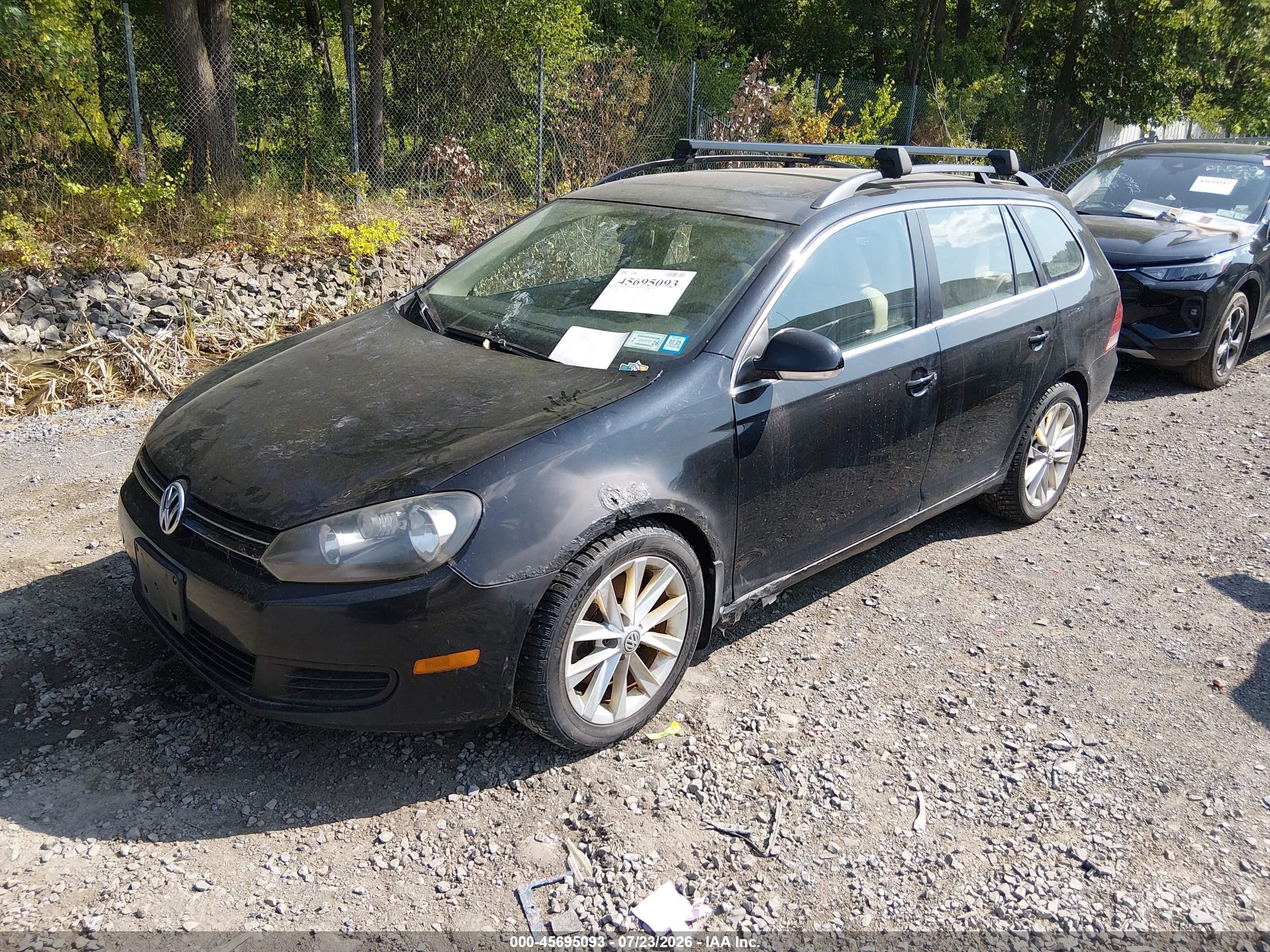 2011 Volkswagen Jetta Sportwagen 2.0l Tdi Black vin: 3VWML7AJ1BM610883