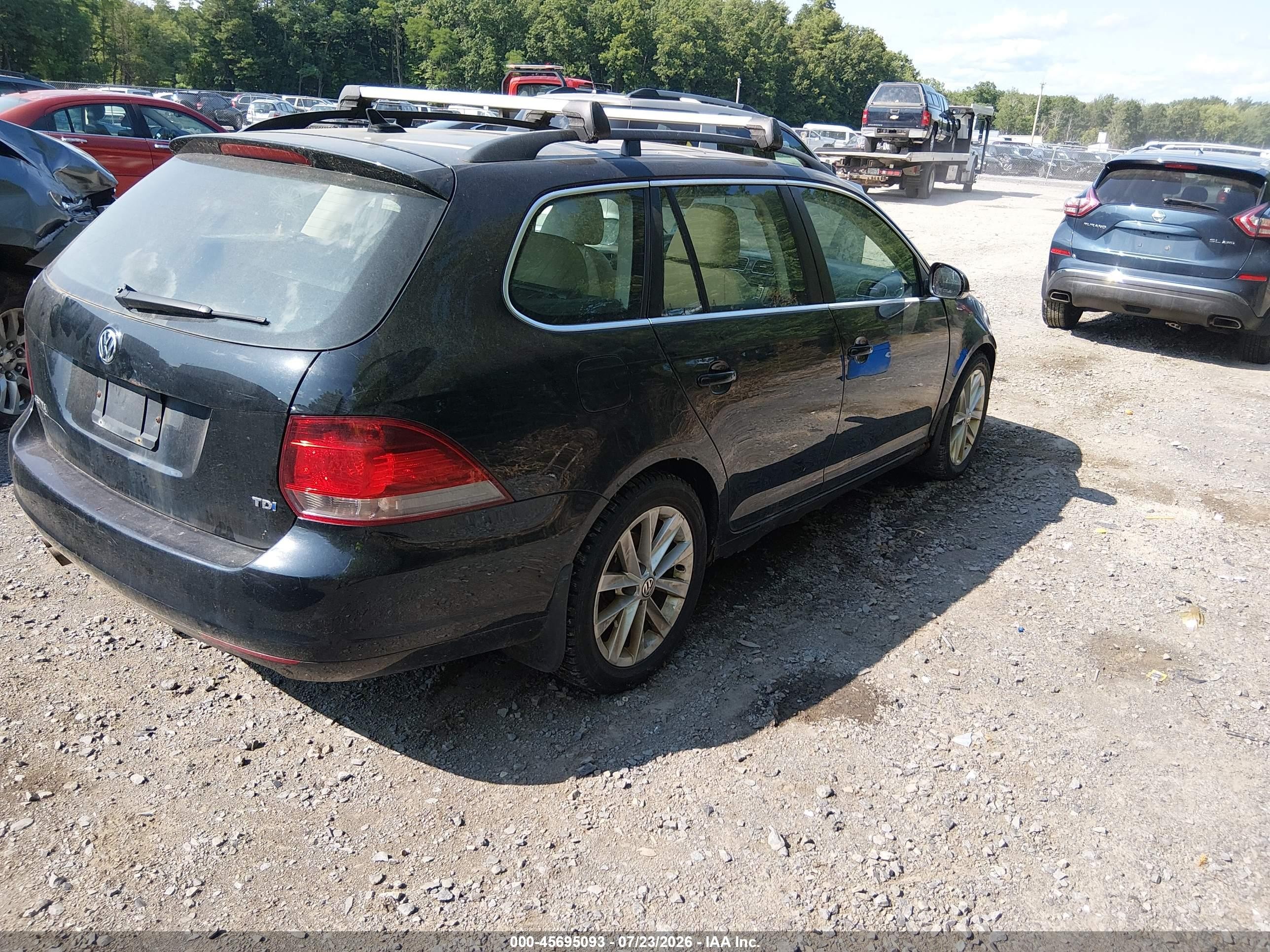 2011 Volkswagen Jetta Sportwagen 2.0l Tdi Black vin: 3VWML7AJ1BM610883