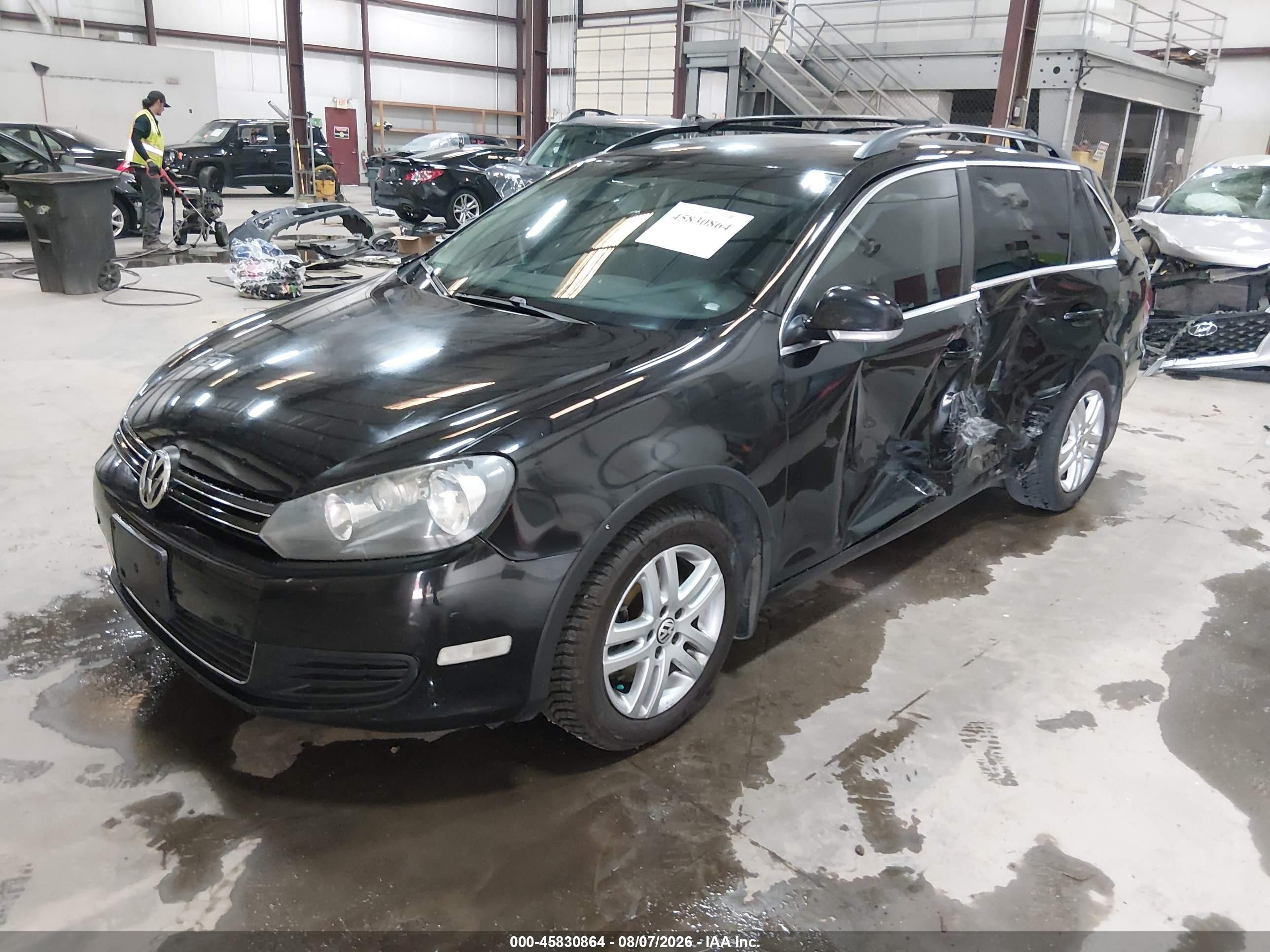 2011 Volkswagen Jetta Sportwagen 2.0l Tdi Black vin: 3VWML7AJ2BM683812