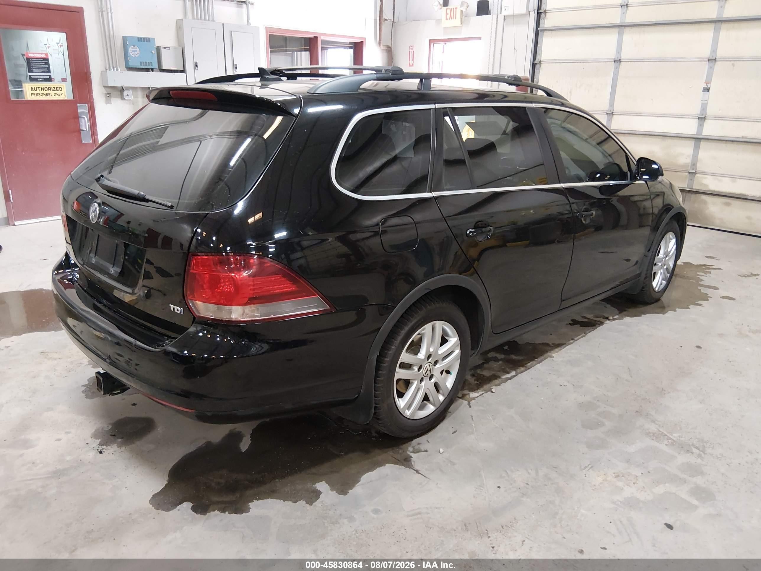 2011 Volkswagen Jetta Sportwagen 2.0l Tdi Black vin: 3VWML7AJ2BM683812