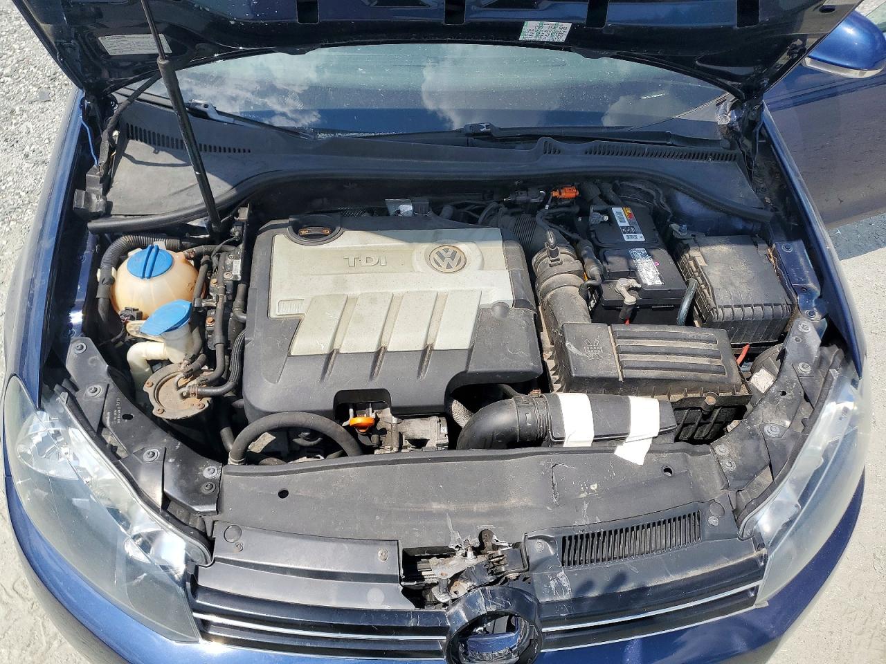 2013 Volkswagen Jetta Tdi Blue vin: 3VWML7AJ2DM649811