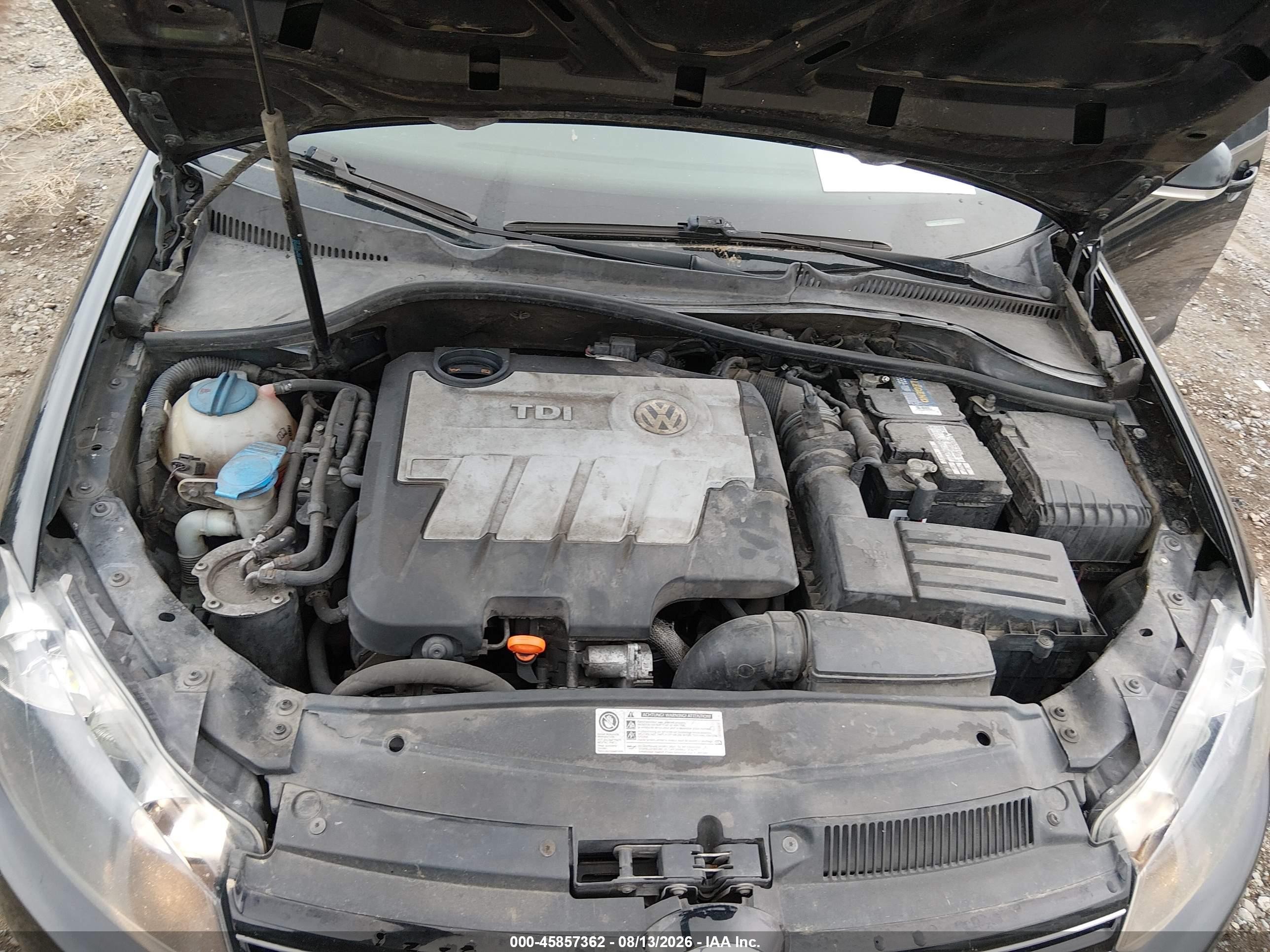 2011 Volkswagen Jetta Sportwagen 2.0l Tdi Black vin: 3VWML7AJ4BM648026