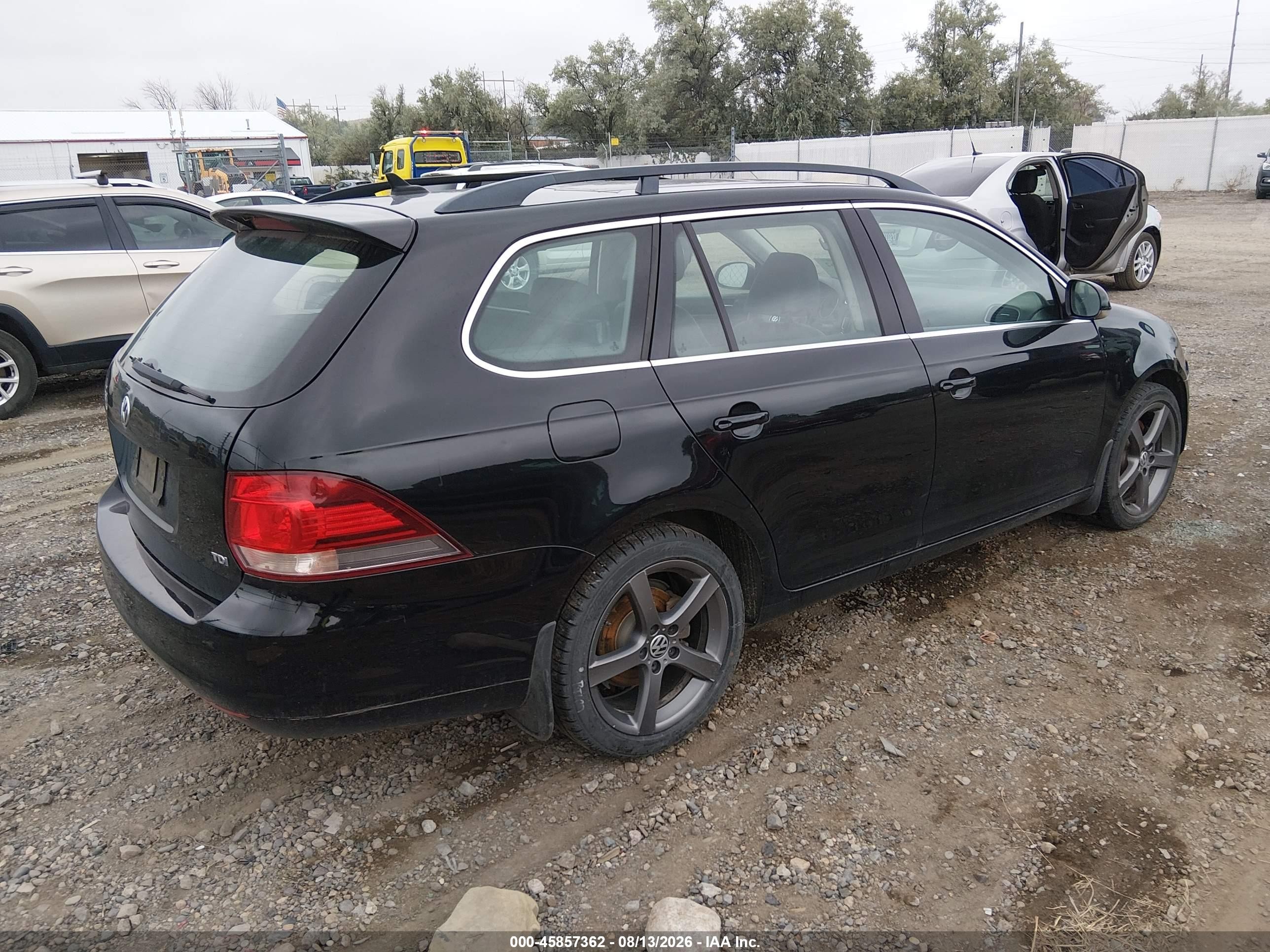 2011 Volkswagen Jetta Sportwagen 2.0l Tdi Black vin: 3VWML7AJ4BM648026