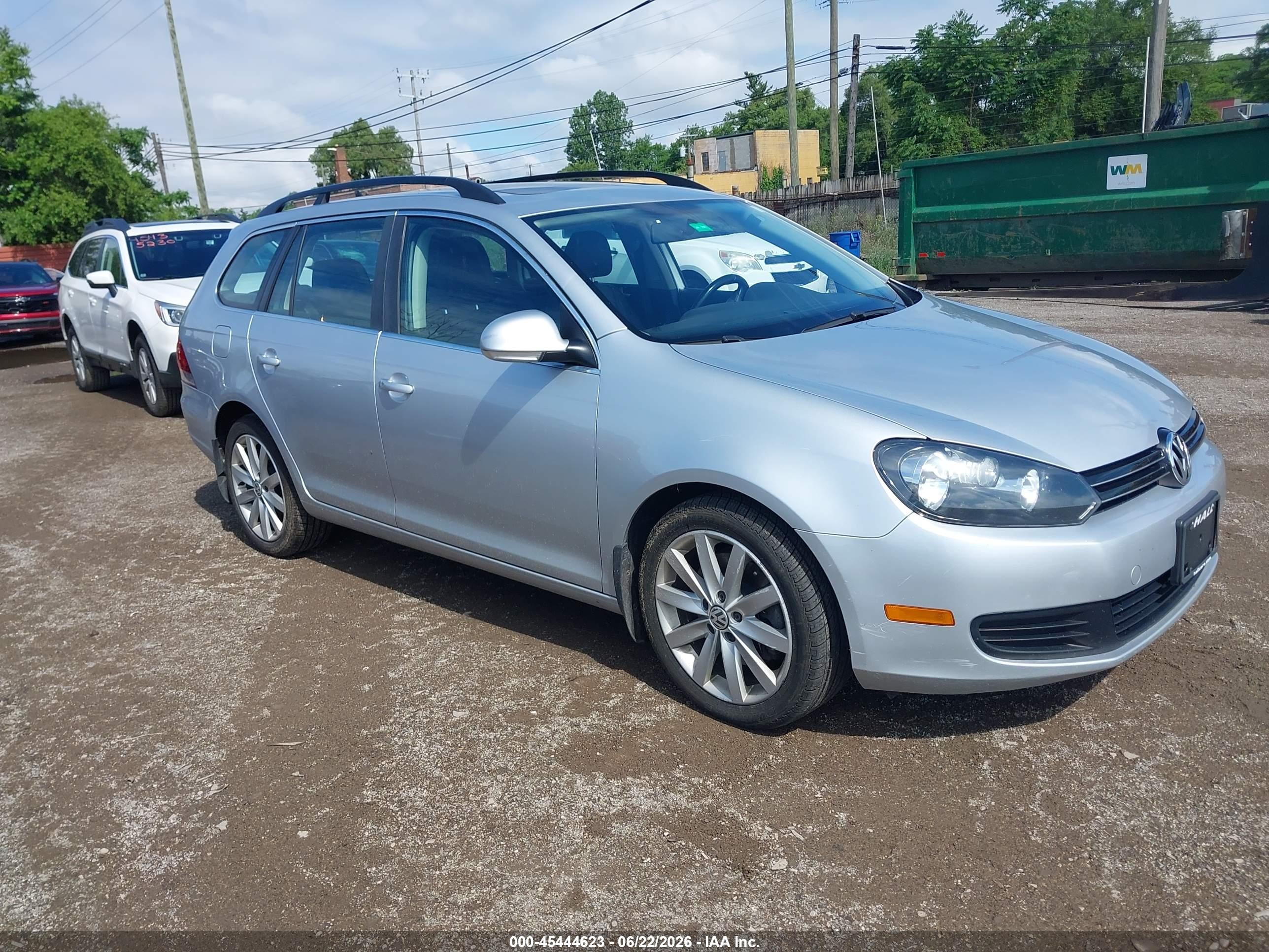 2014 Volkswagen Jetta Sportwagen 2.0l Tdi Silver vin: 3VWML7AJ4EM612504