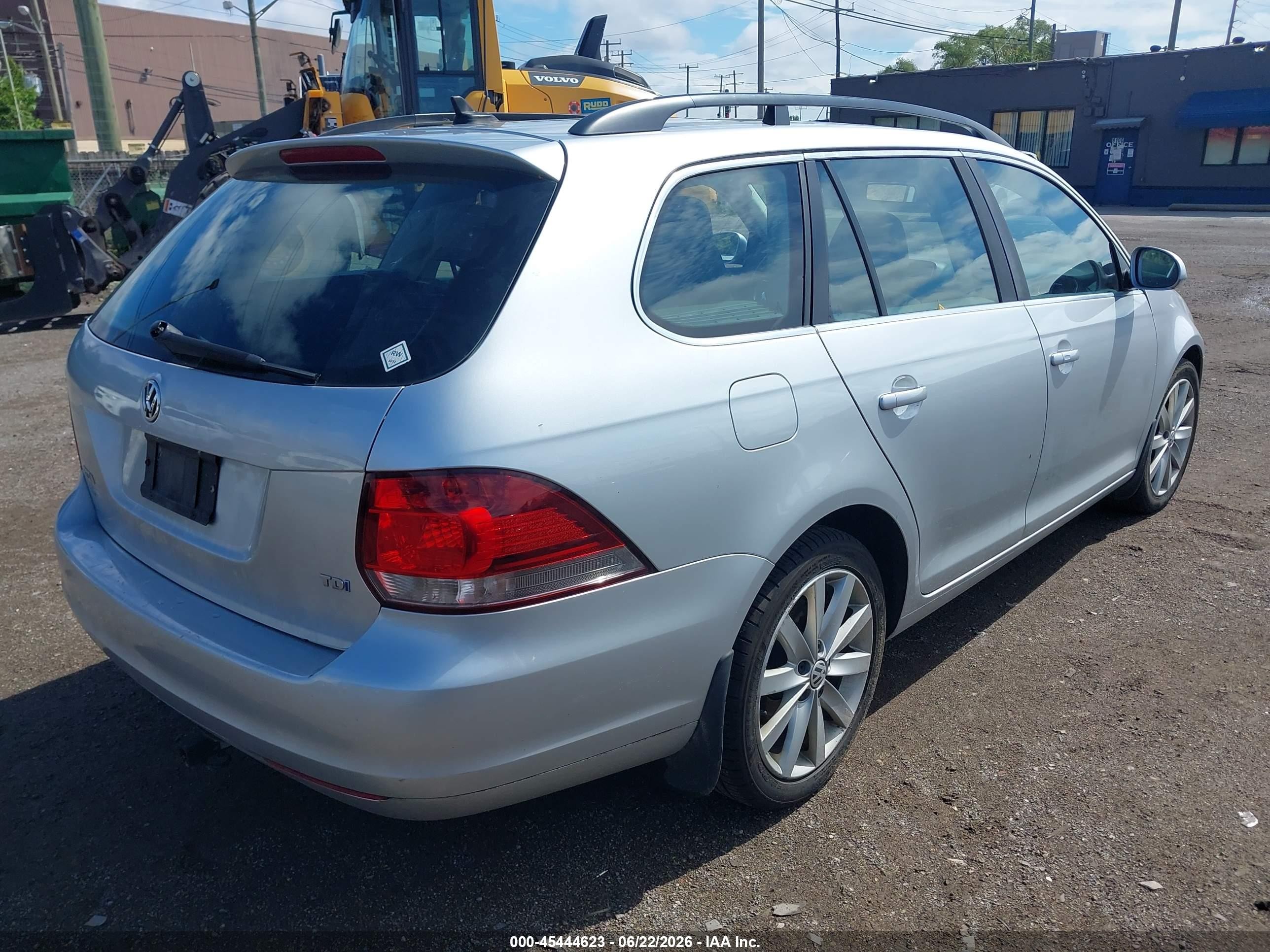 2014 Volkswagen Jetta Sportwagen 2.0l Tdi Silver vin: 3VWML7AJ4EM612504