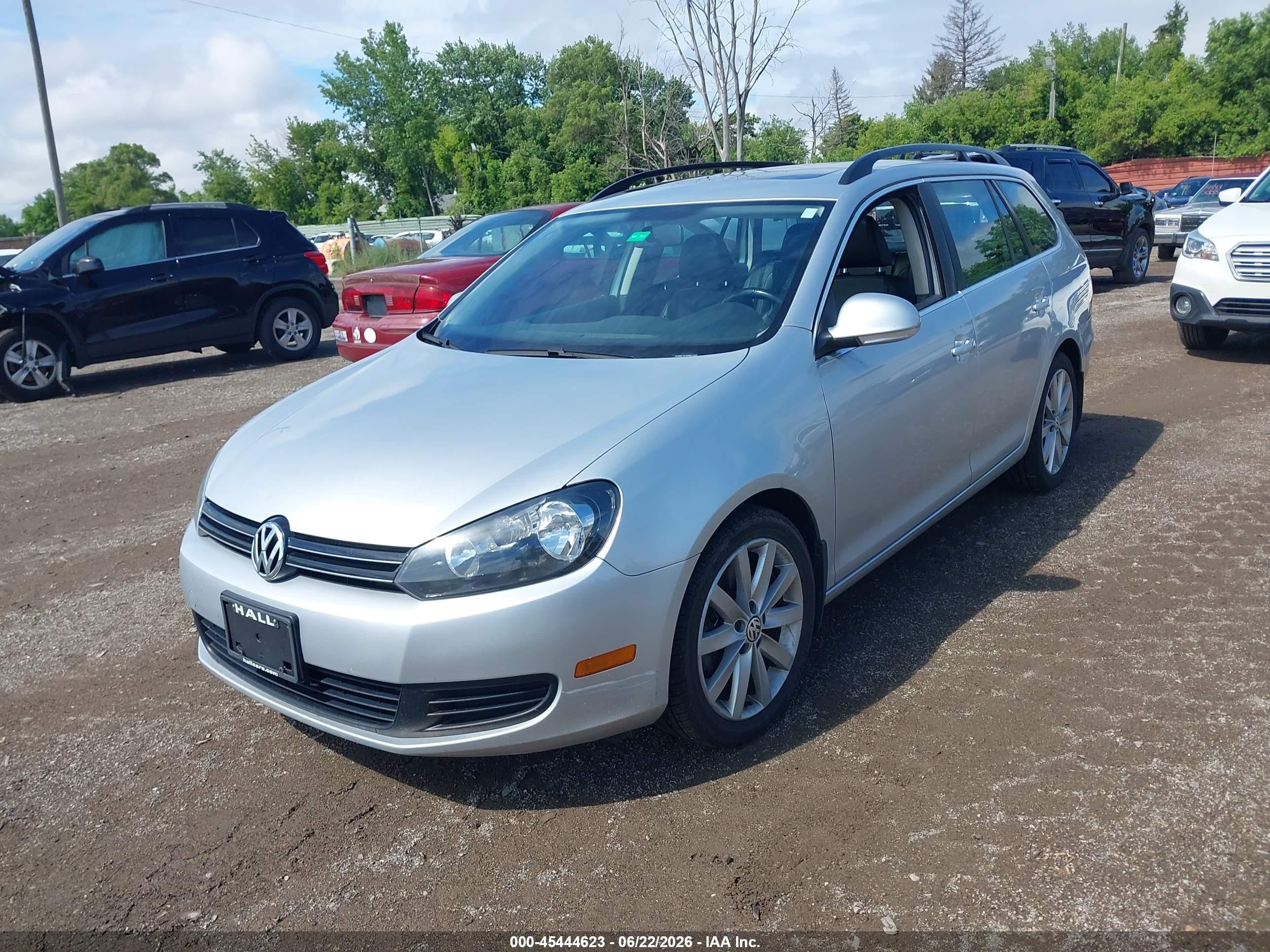 2014 Volkswagen Jetta Sportwagen 2.0l Tdi Silver vin: 3VWML7AJ4EM612504