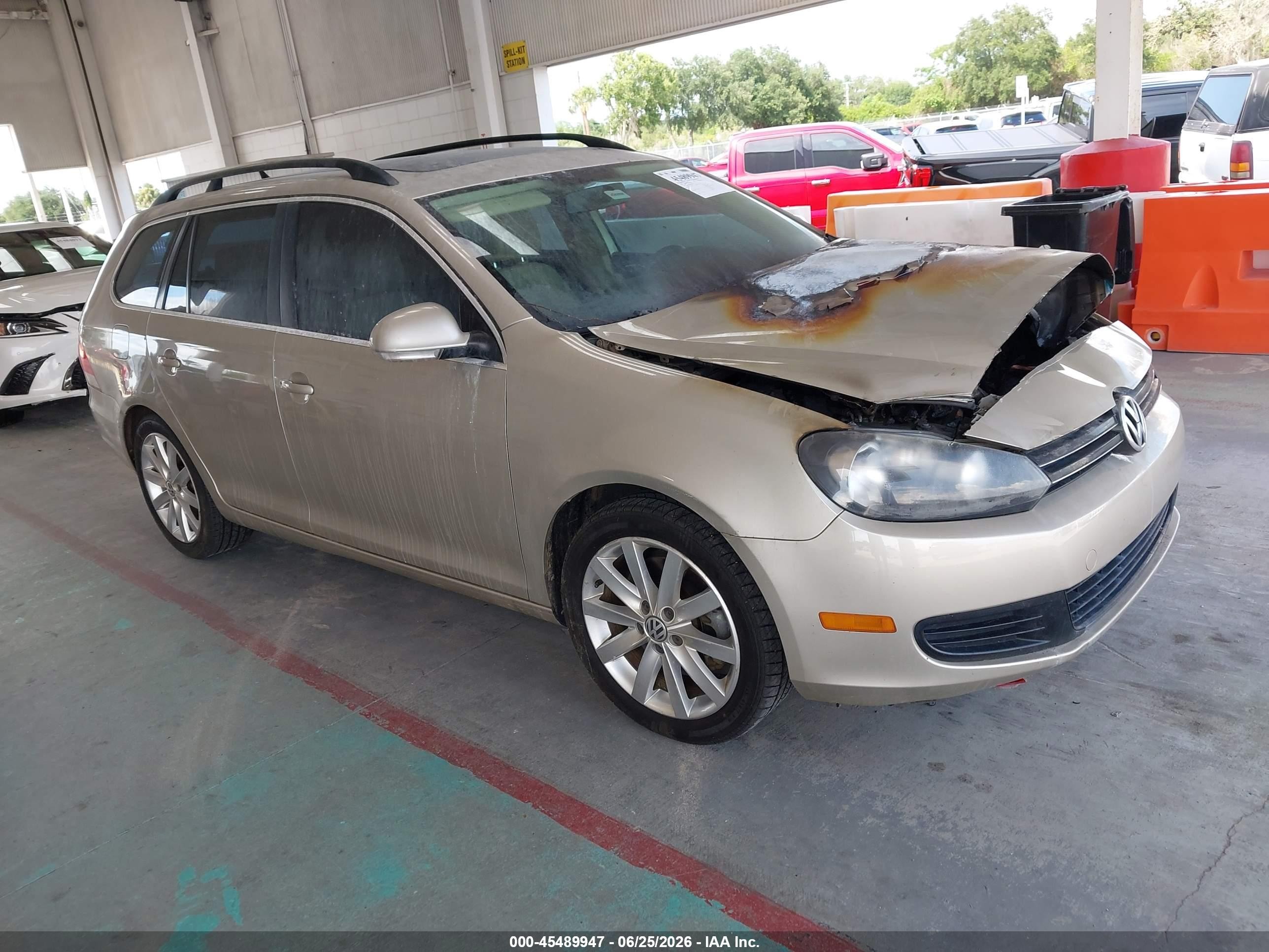 2014 Volkswagen Jetta Sportwagen 2.0l Tdi Gold vin: 3VWML7AJ4EM628296