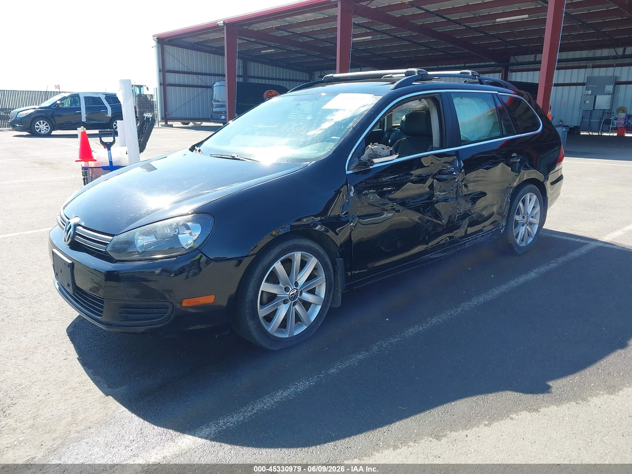2012 Volkswagen Jetta Sportwagen 2.0l Tdi Black vin: 3VWML7AJ5CM650594