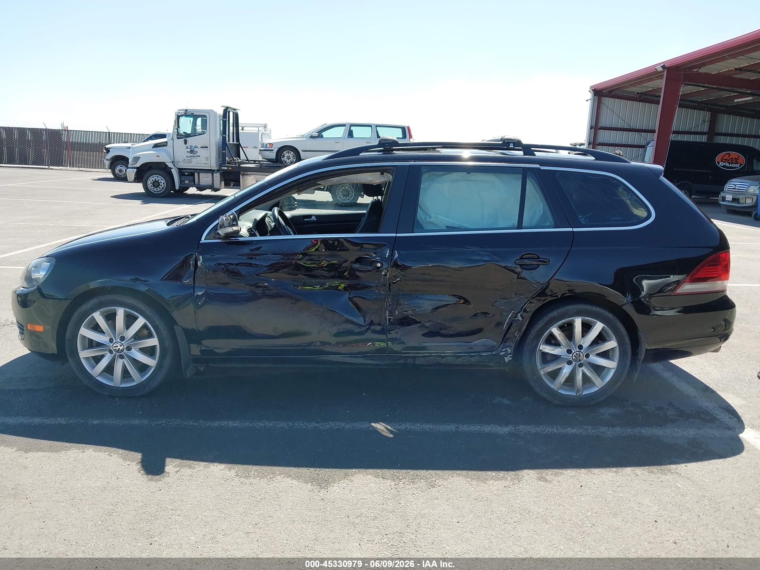 2012 Volkswagen Jetta Sportwagen 2.0l Tdi Black vin: 3VWML7AJ5CM650594