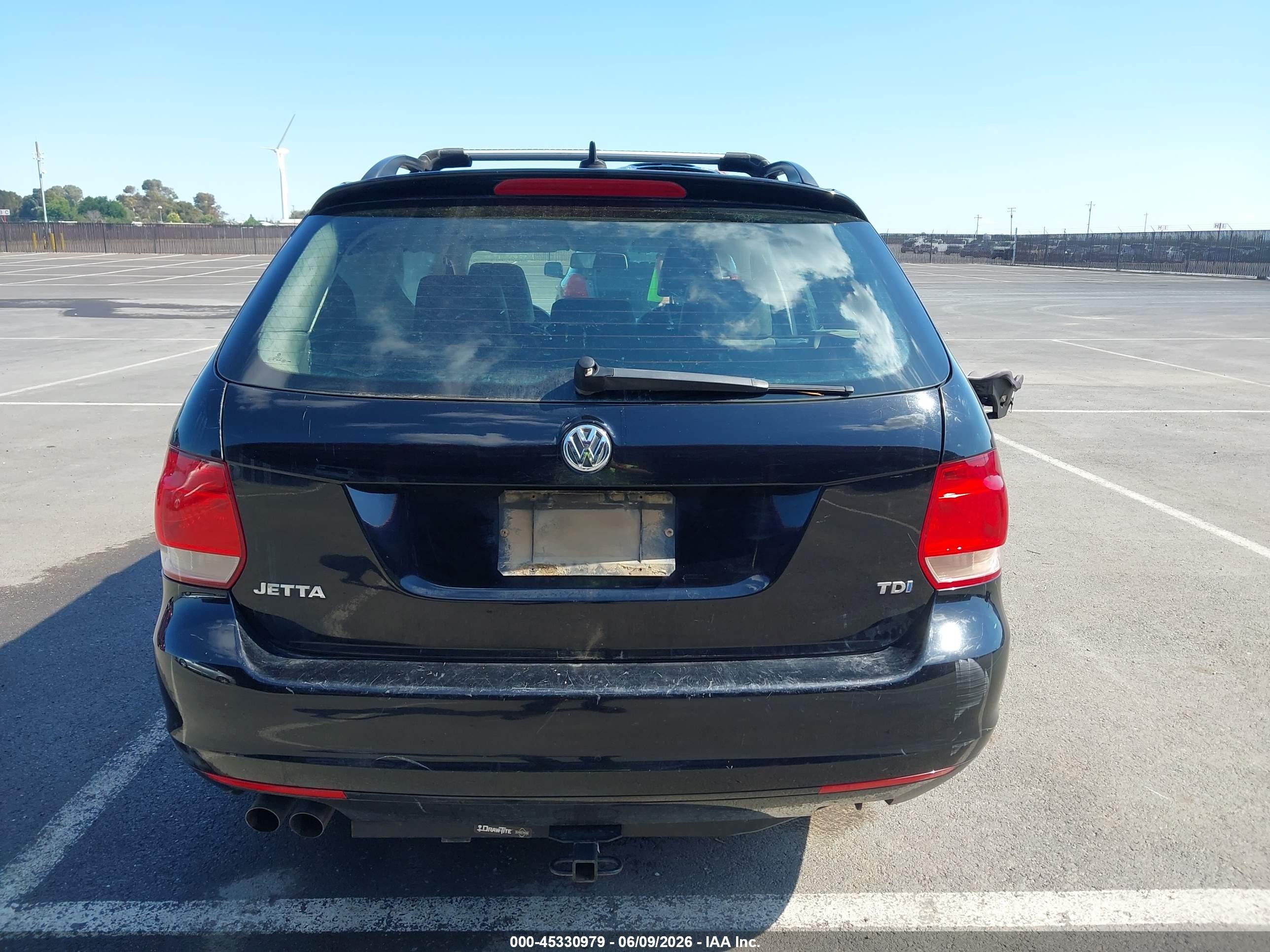 2012 Volkswagen Jetta Sportwagen 2.0l Tdi Black vin: 3VWML7AJ5CM650594