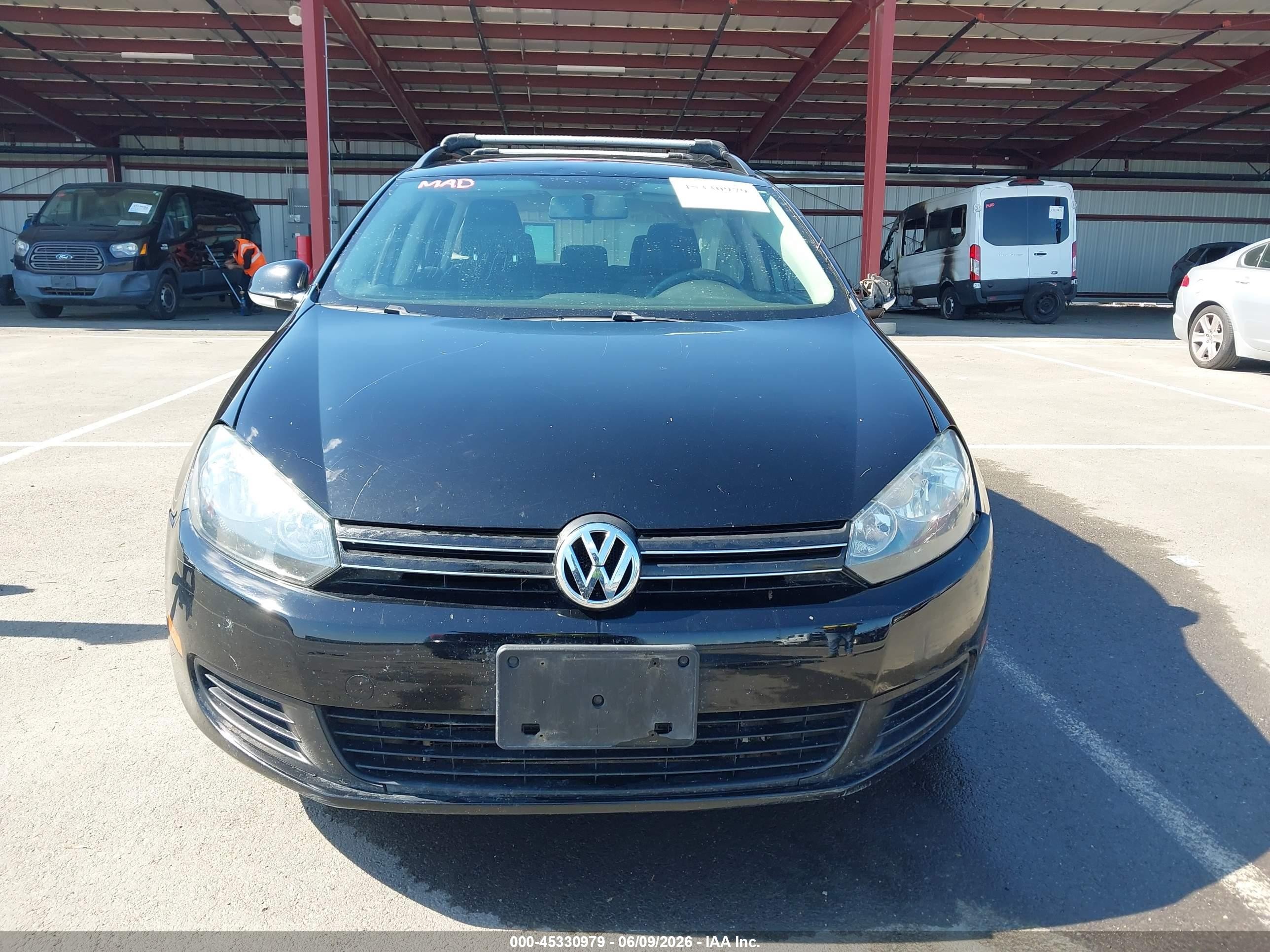 2012 Volkswagen Jetta Sportwagen 2.0l Tdi Black vin: 3VWML7AJ5CM650594