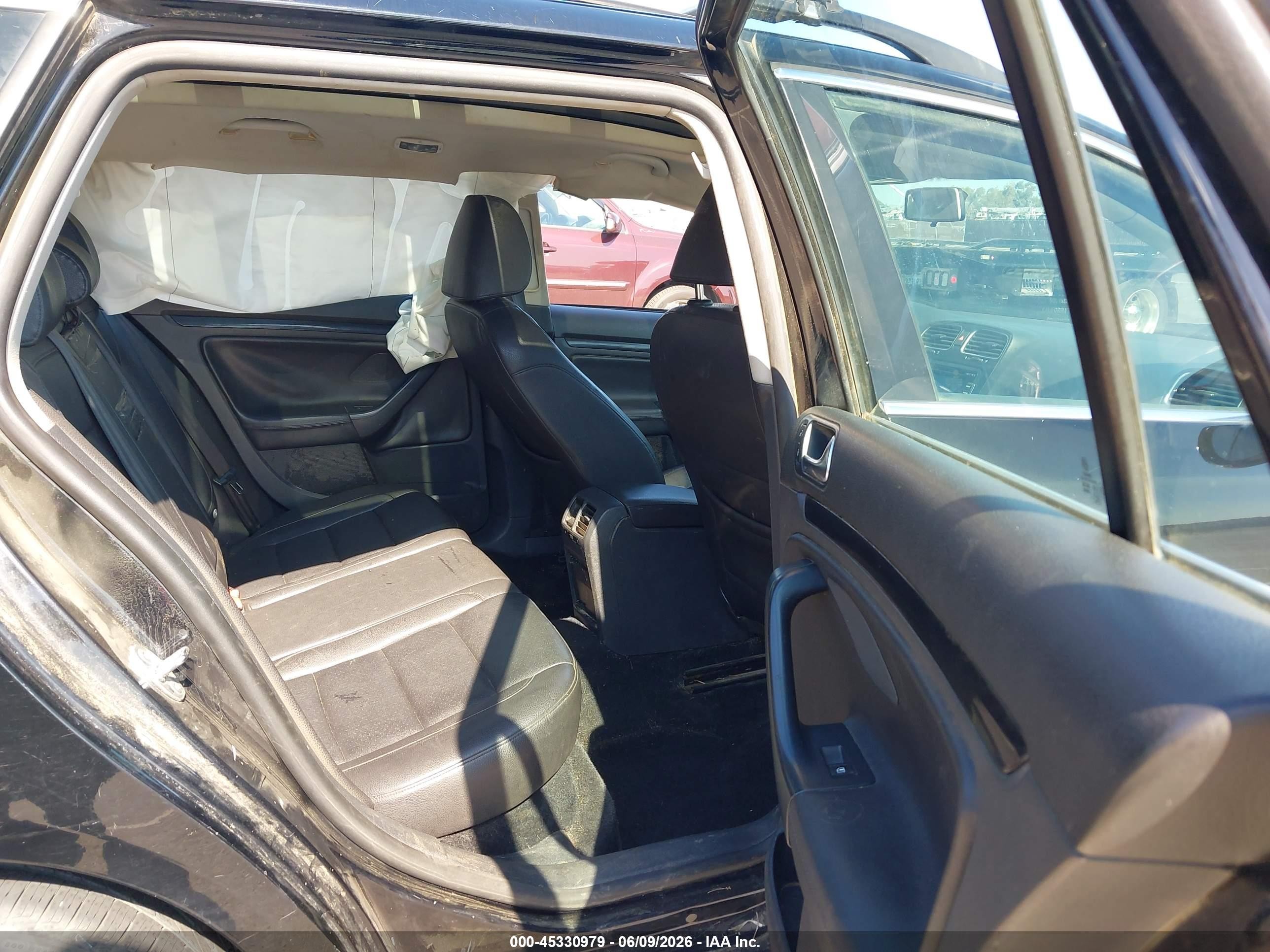 2012 Volkswagen Jetta Sportwagen 2.0l Tdi Black vin: 3VWML7AJ5CM650594
