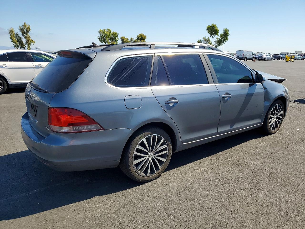2014 Volkswagen Jetta Tdi Gray vin: 3VWML7AJ6EM628087