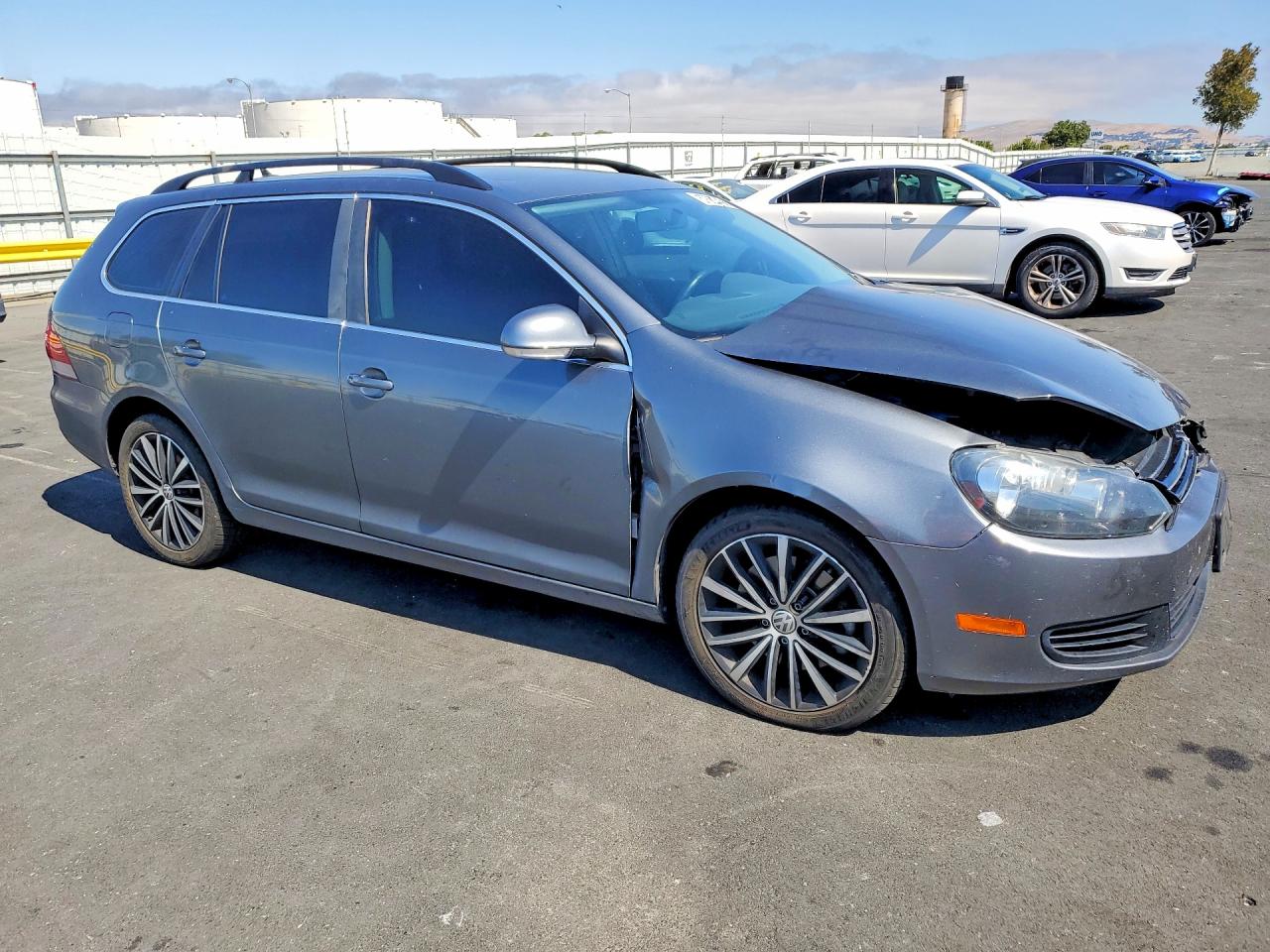 2014 Volkswagen Jetta Tdi Gray vin: 3VWML7AJ6EM628087