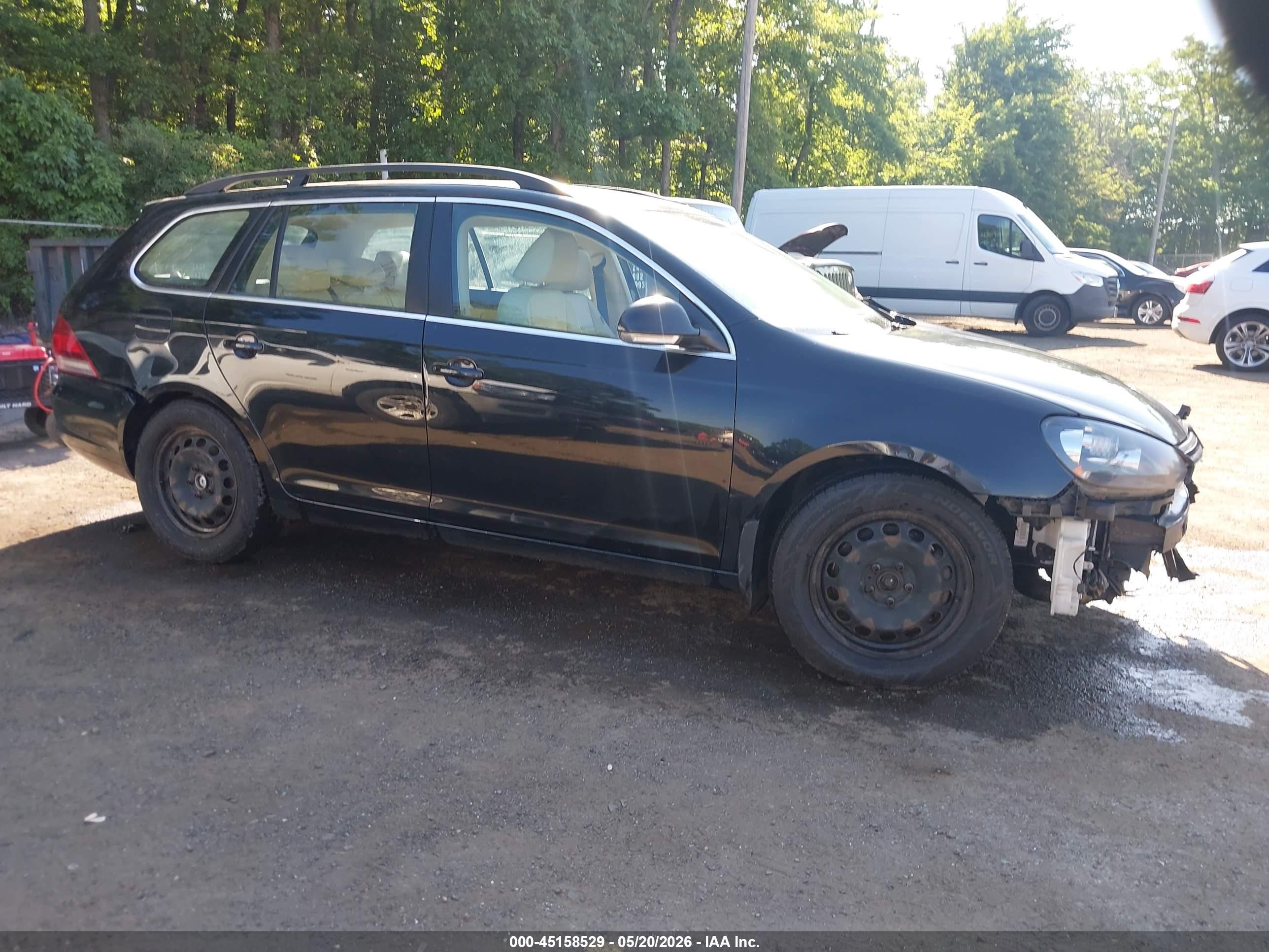 2012 Volkswagen Jetta Sportwagen 2.0l Tdi Black vin: 3VWML7AJ8CM634261