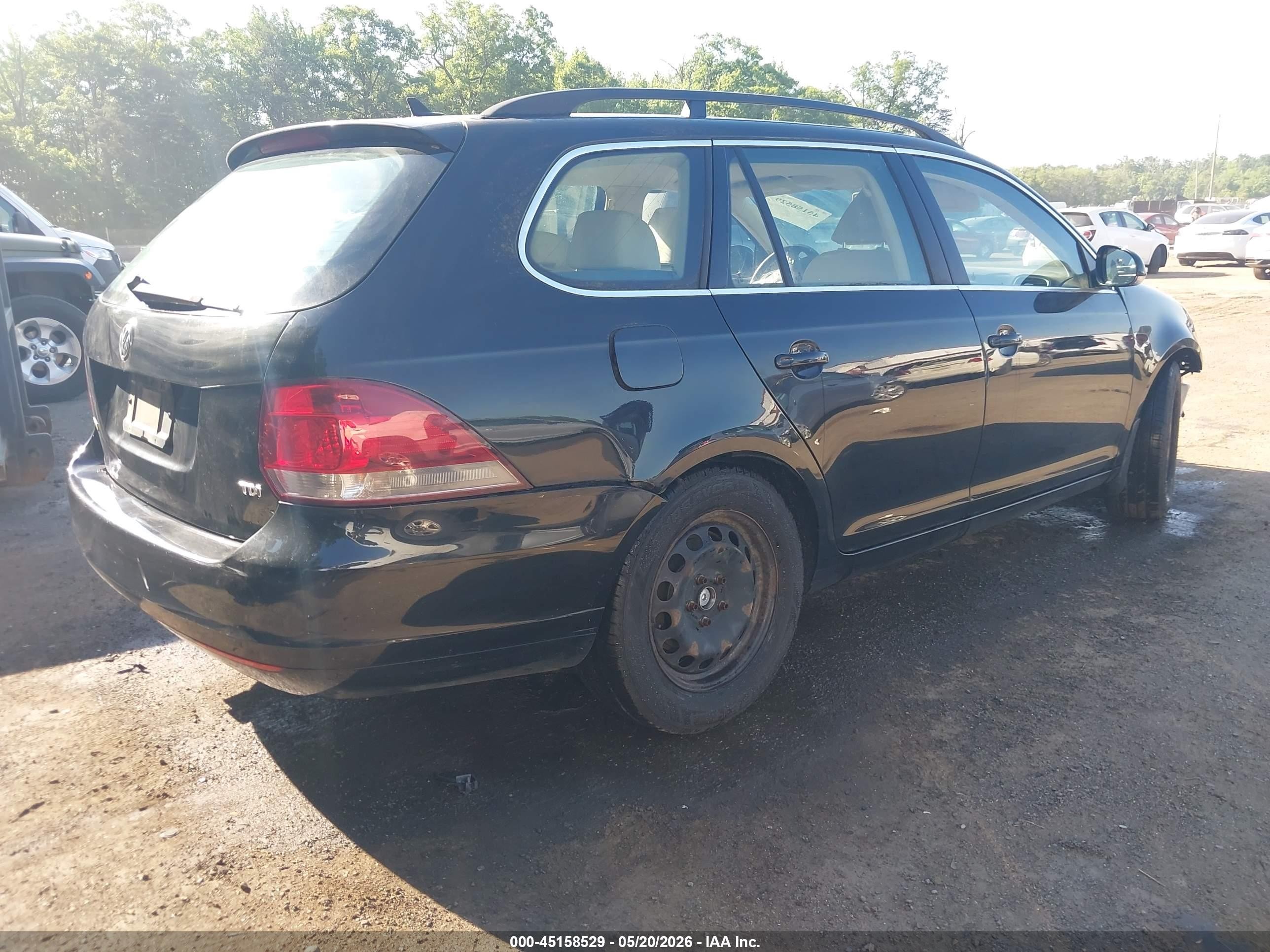 2012 Volkswagen Jetta Sportwagen 2.0l Tdi Black vin: 3VWML7AJ8CM634261