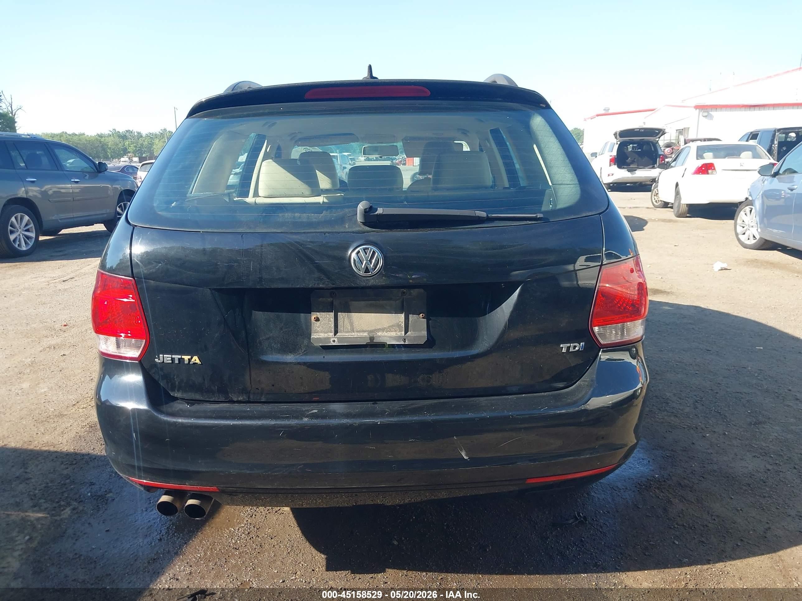 2012 Volkswagen Jetta Sportwagen 2.0l Tdi Black vin: 3VWML7AJ8CM634261