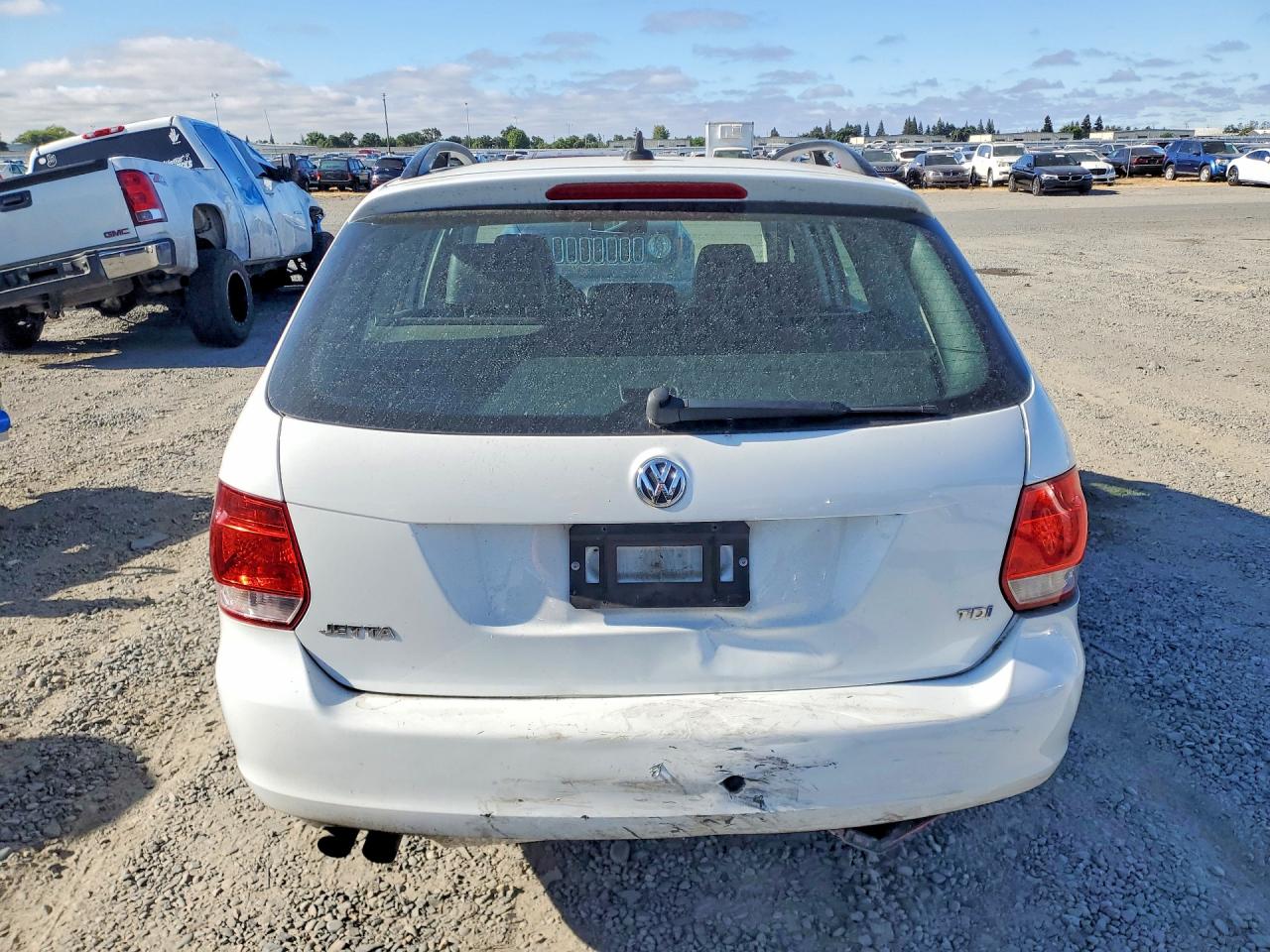 2014 Volkswagen Jetta Tdi White vin: 3VWML7AJ8EM625028