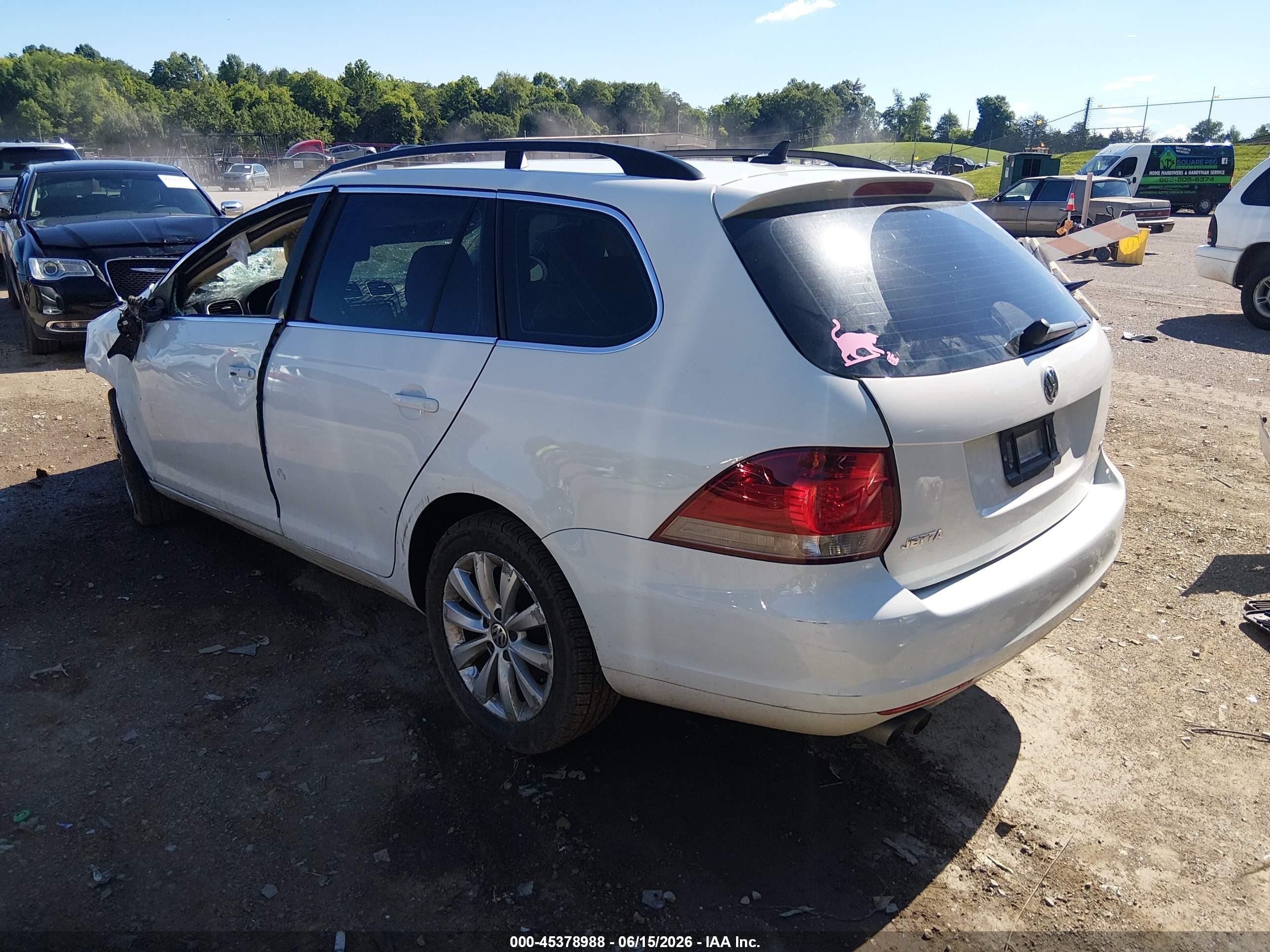 2014 Volkswagen Jetta Sportwagen 2.0l Tdi White vin: 3VWML7AJ8EM625482